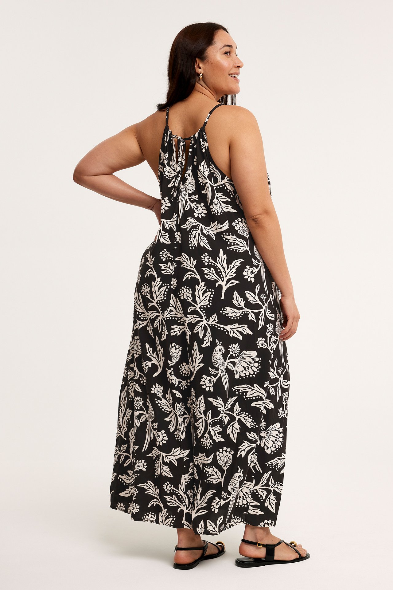 Mønstret kjole - Svart - 173cm / Storlek: XL - 3