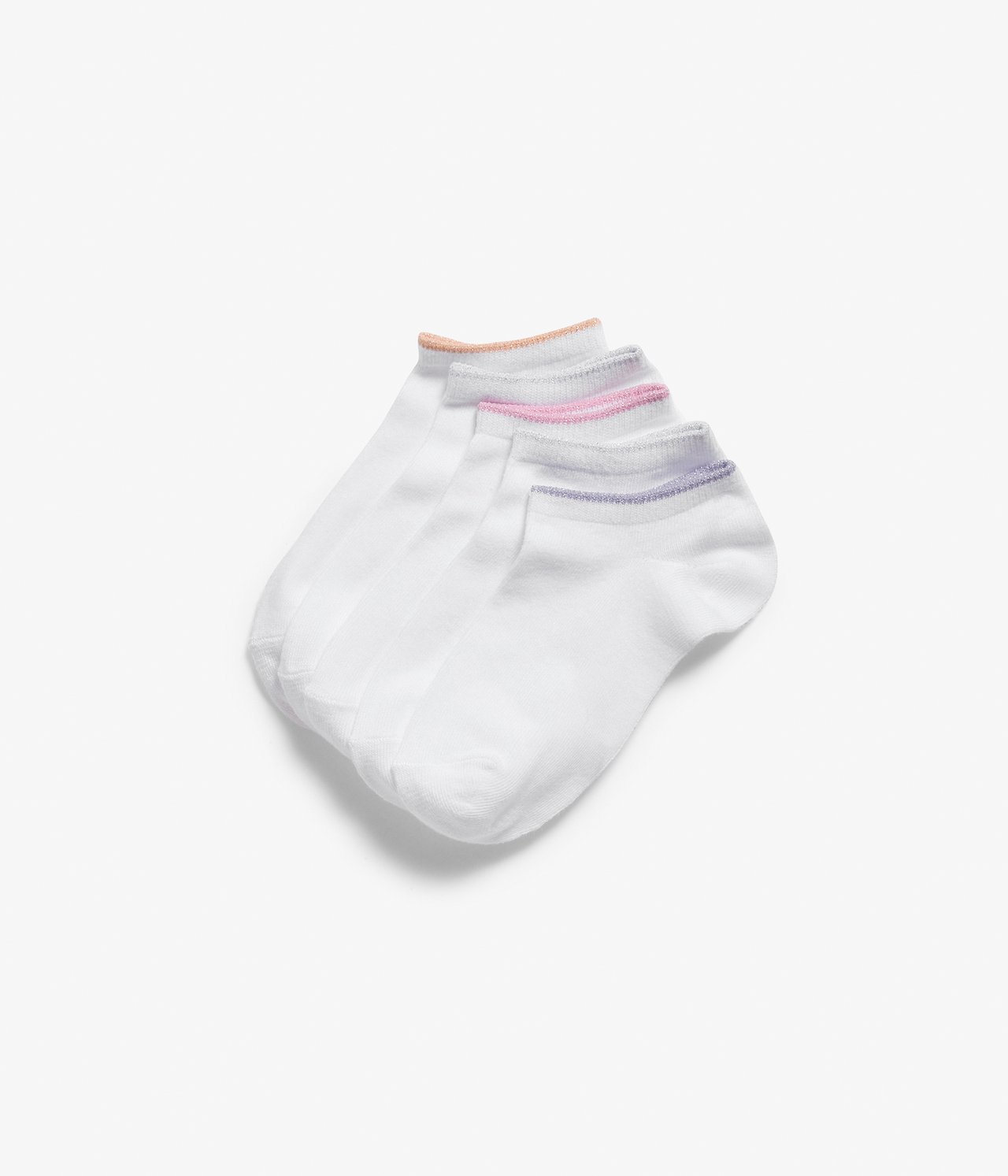 Nilkkasukat 5-pack - Valkoinen - 1