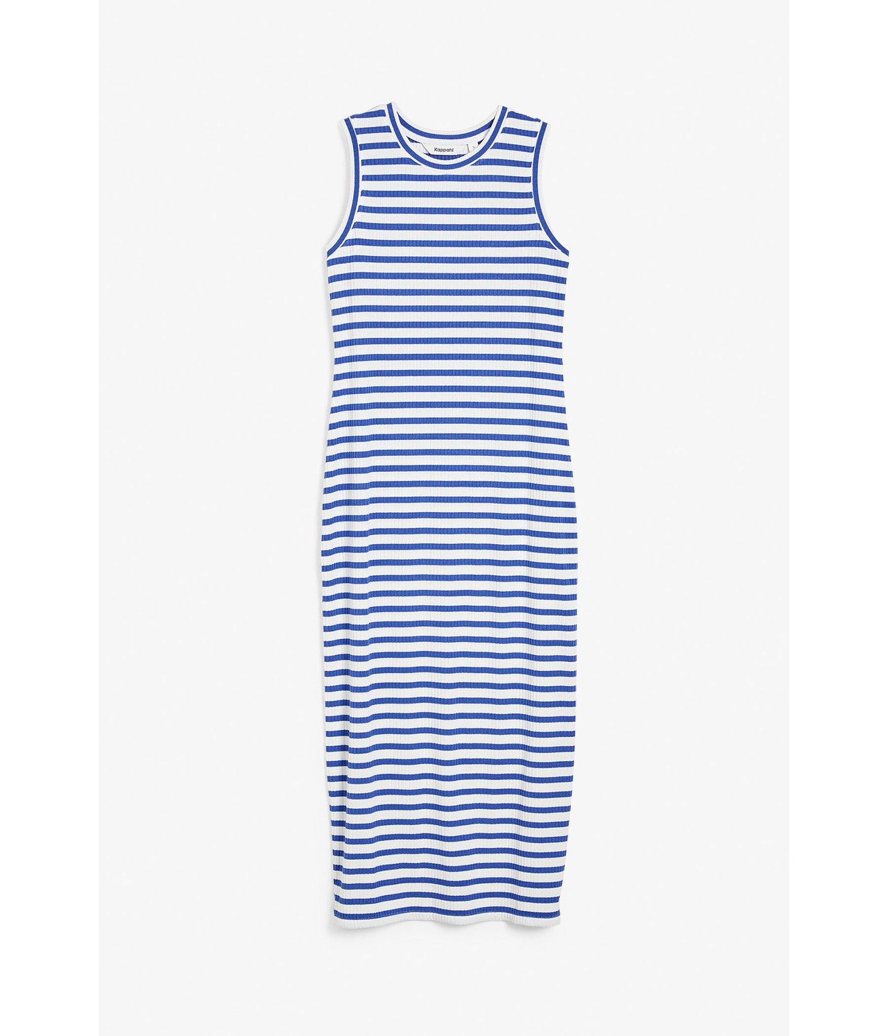 Ribbestrikket kjole Blå - null - 1