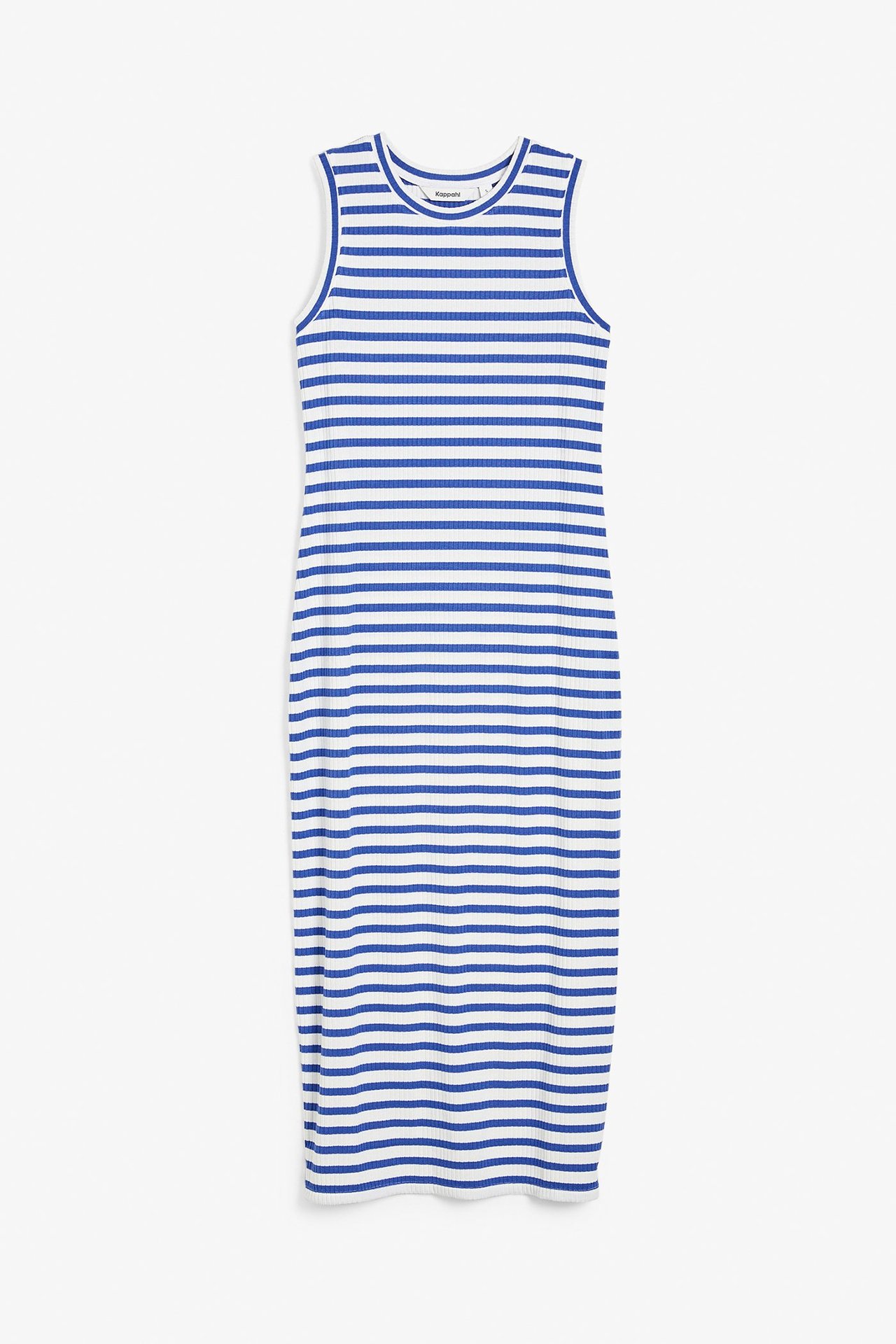 Ribbestrikket kjole Blå - null - 2