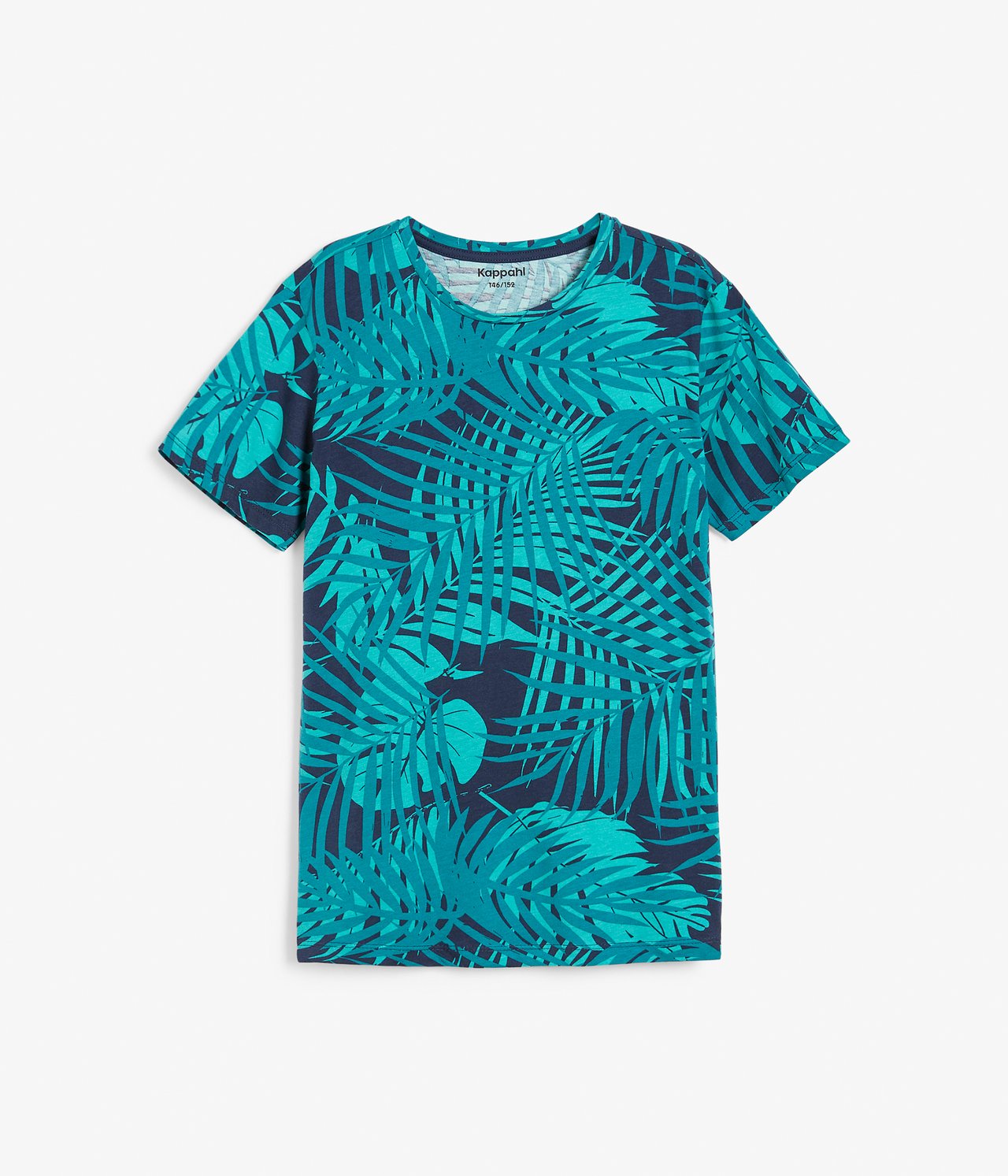 Mönstrad t-shirt Mörkblå - null - 5