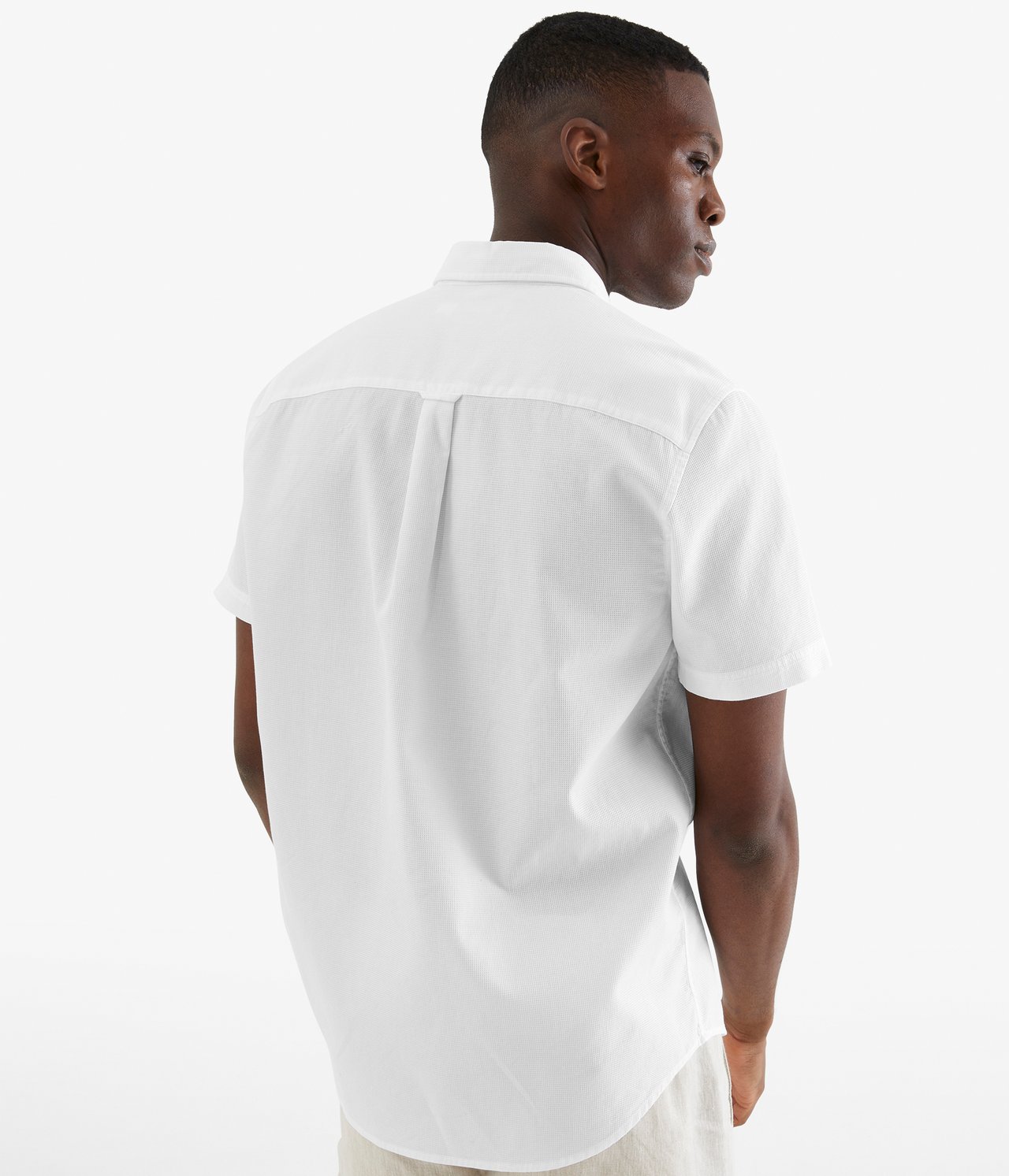 Koszula z krótkim rękawem regular fit - Biały - 185cm / Storlek: M - 4