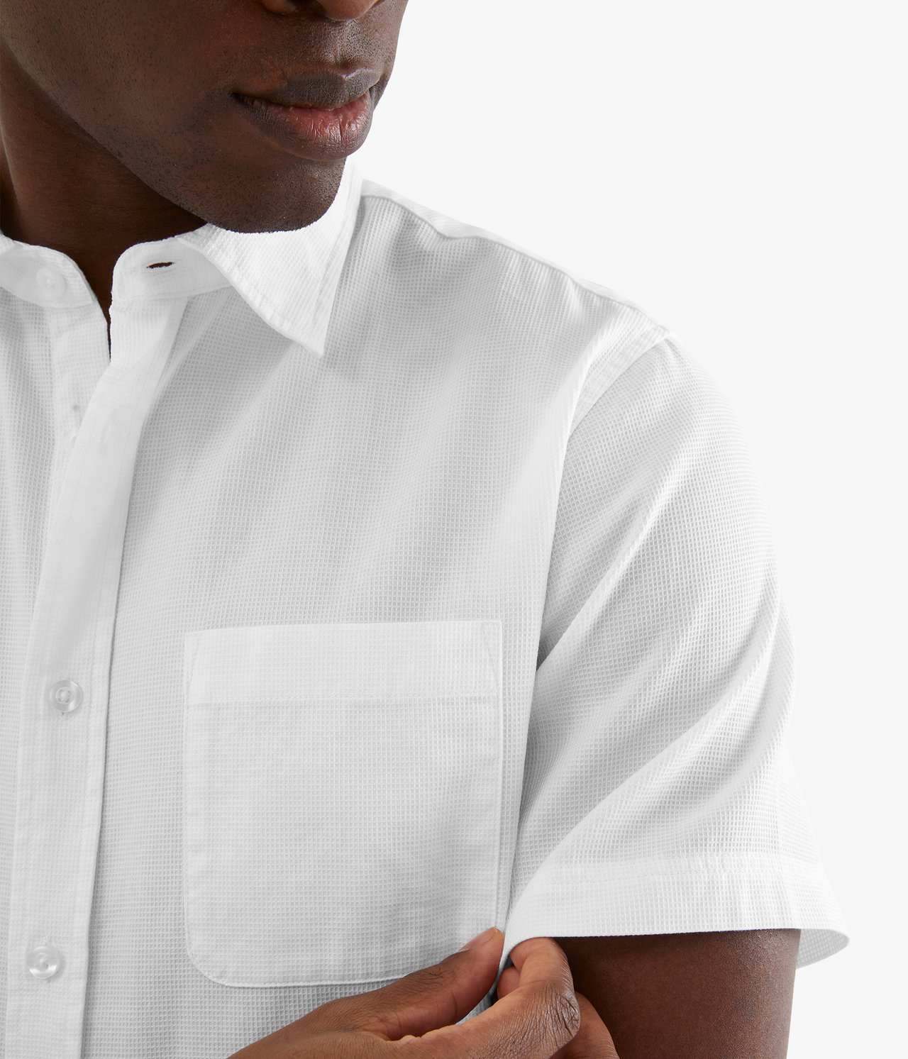 Koszula z krótkim rękawem regular fit - Biały - 185cm / Storlek: M - 3