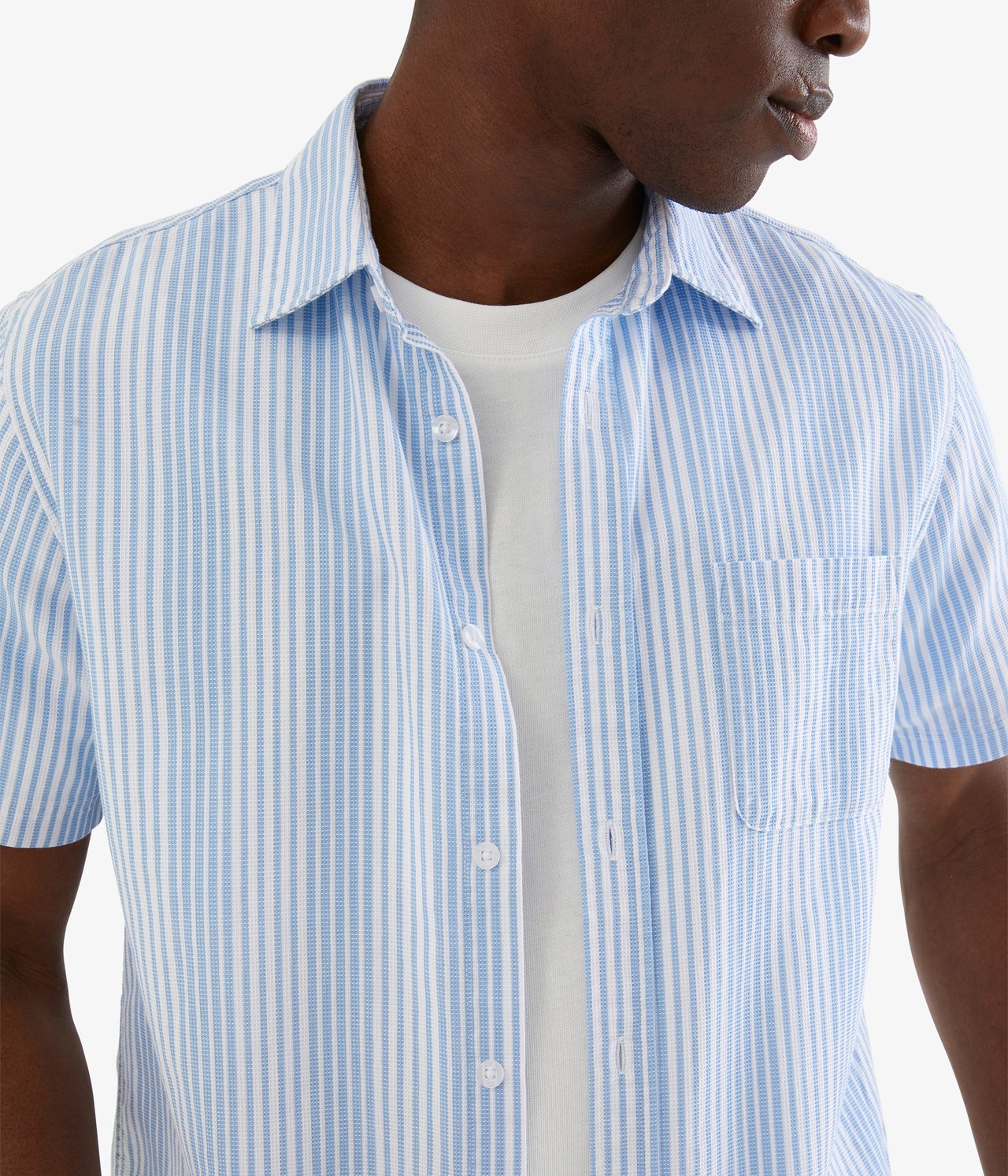 Kortärmad skjorta regular fit Blå - null - 2
