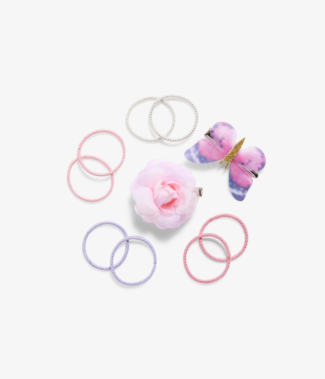 Hårklemmer og hårstrikk - Rosa - 1