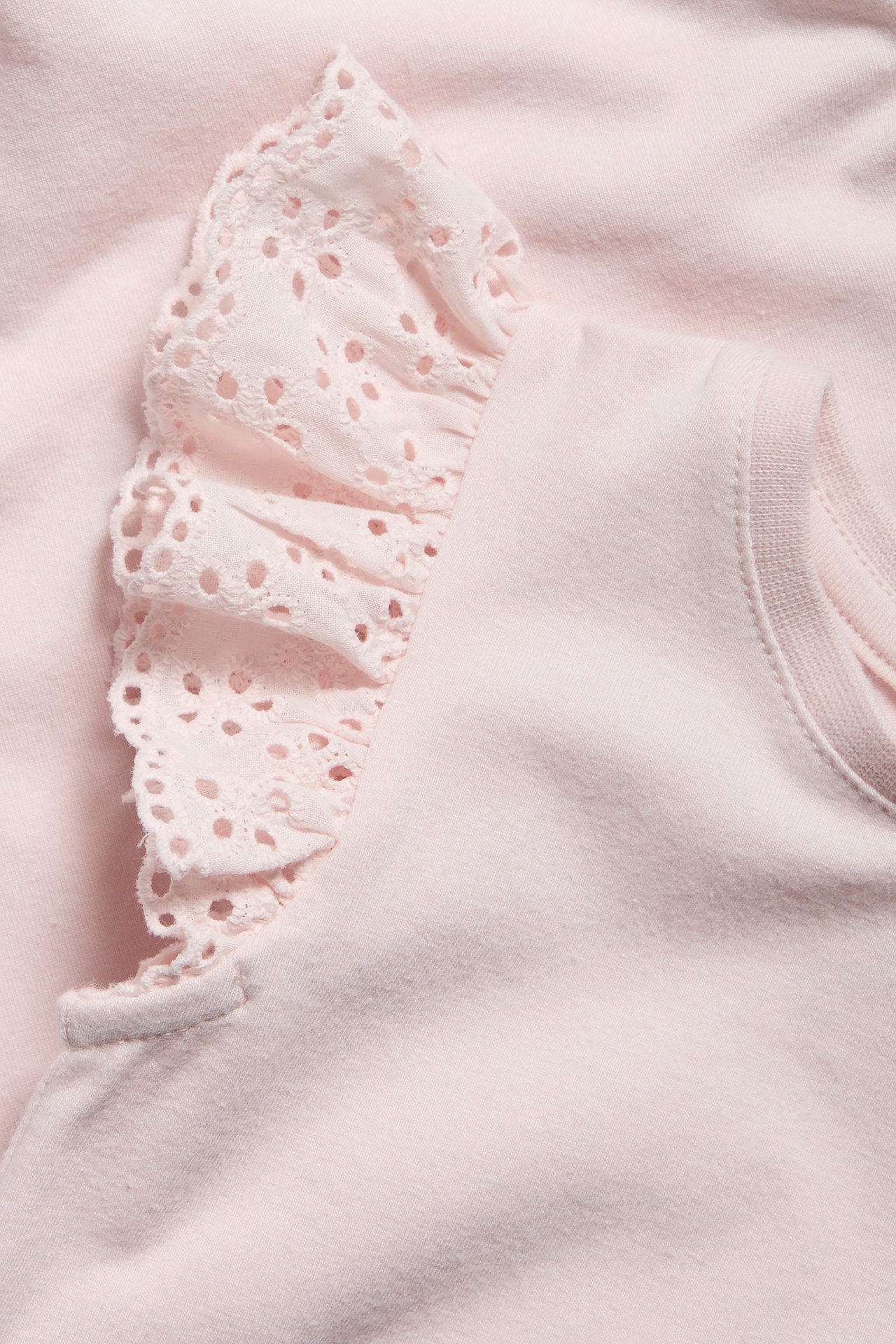 Ärmlös body med volanger - Rosa - 4