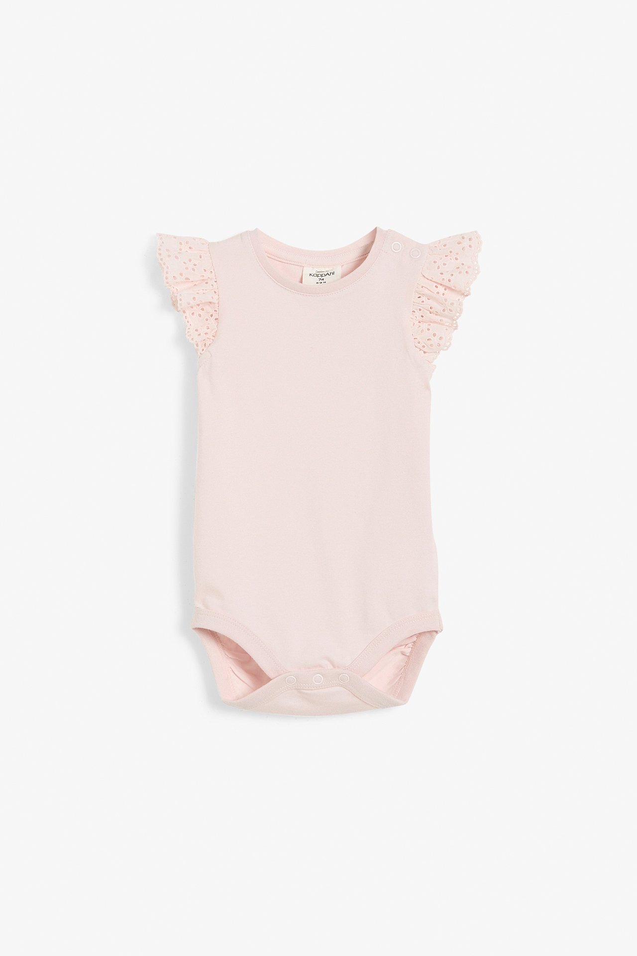 Ärmlös body med volanger - Rosa - 5