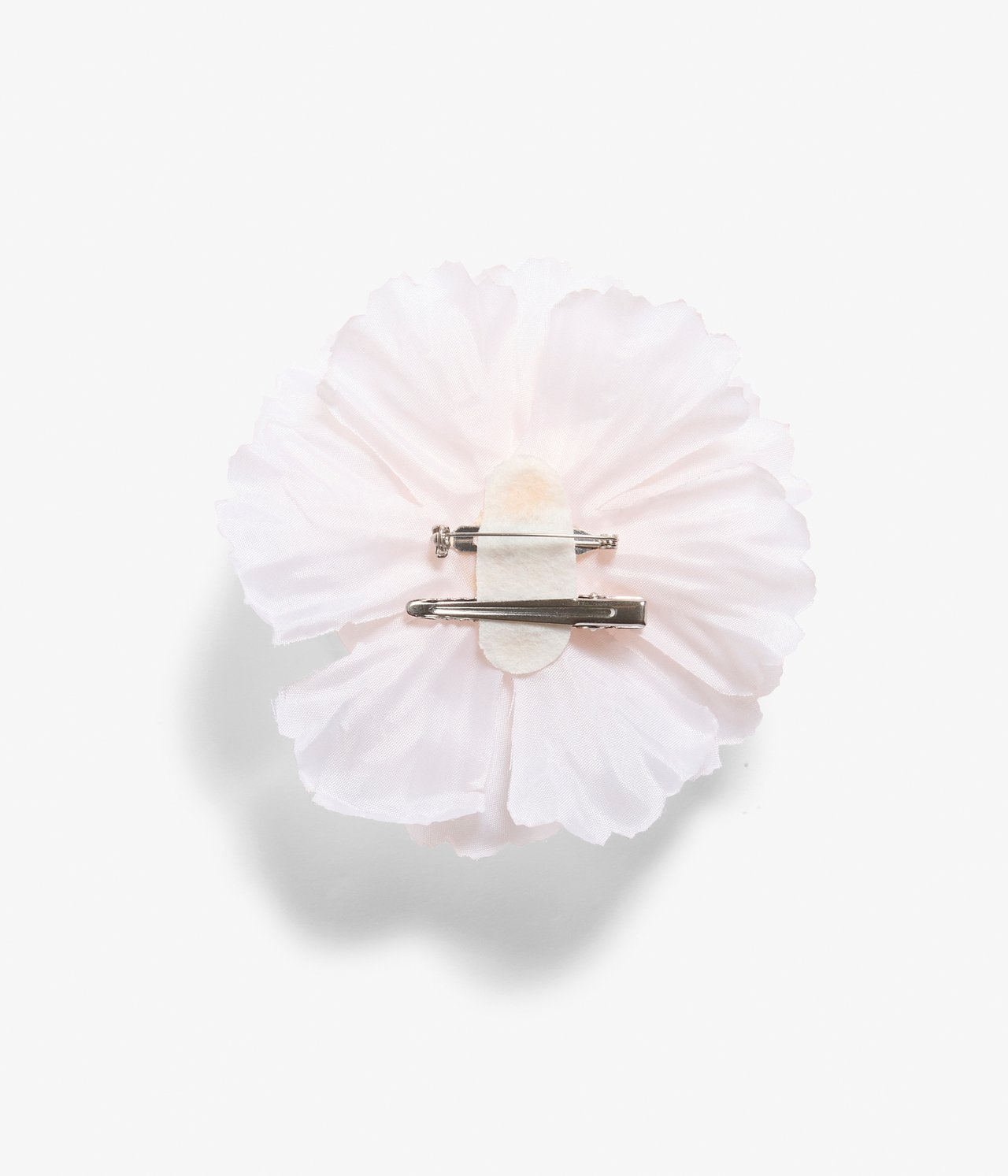 Hårklämma/brosch med ros - Ljusrosa - 1