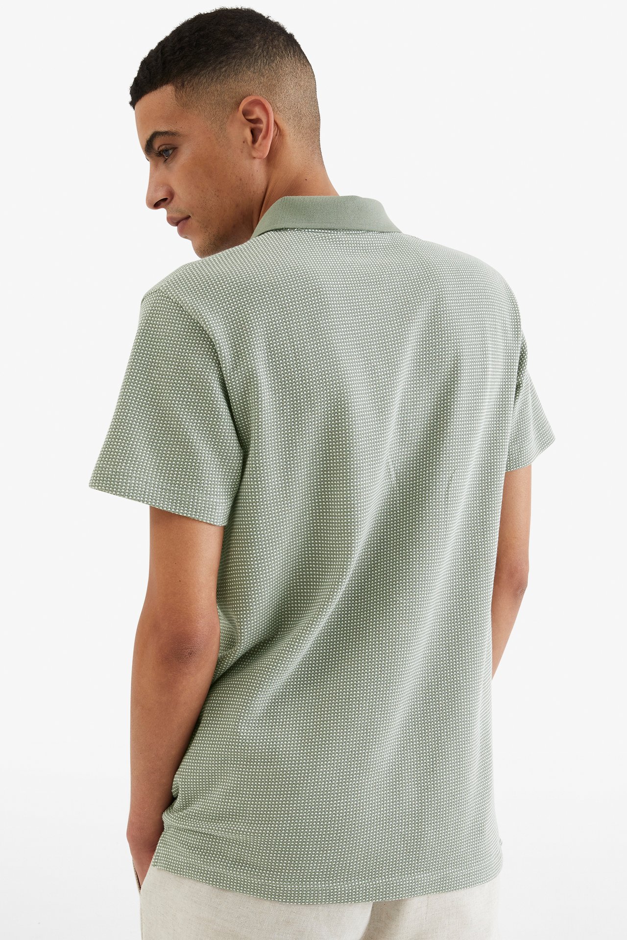 Tennisskjorte - Mørkegrønn - 189cm / Storlek: M - 3
