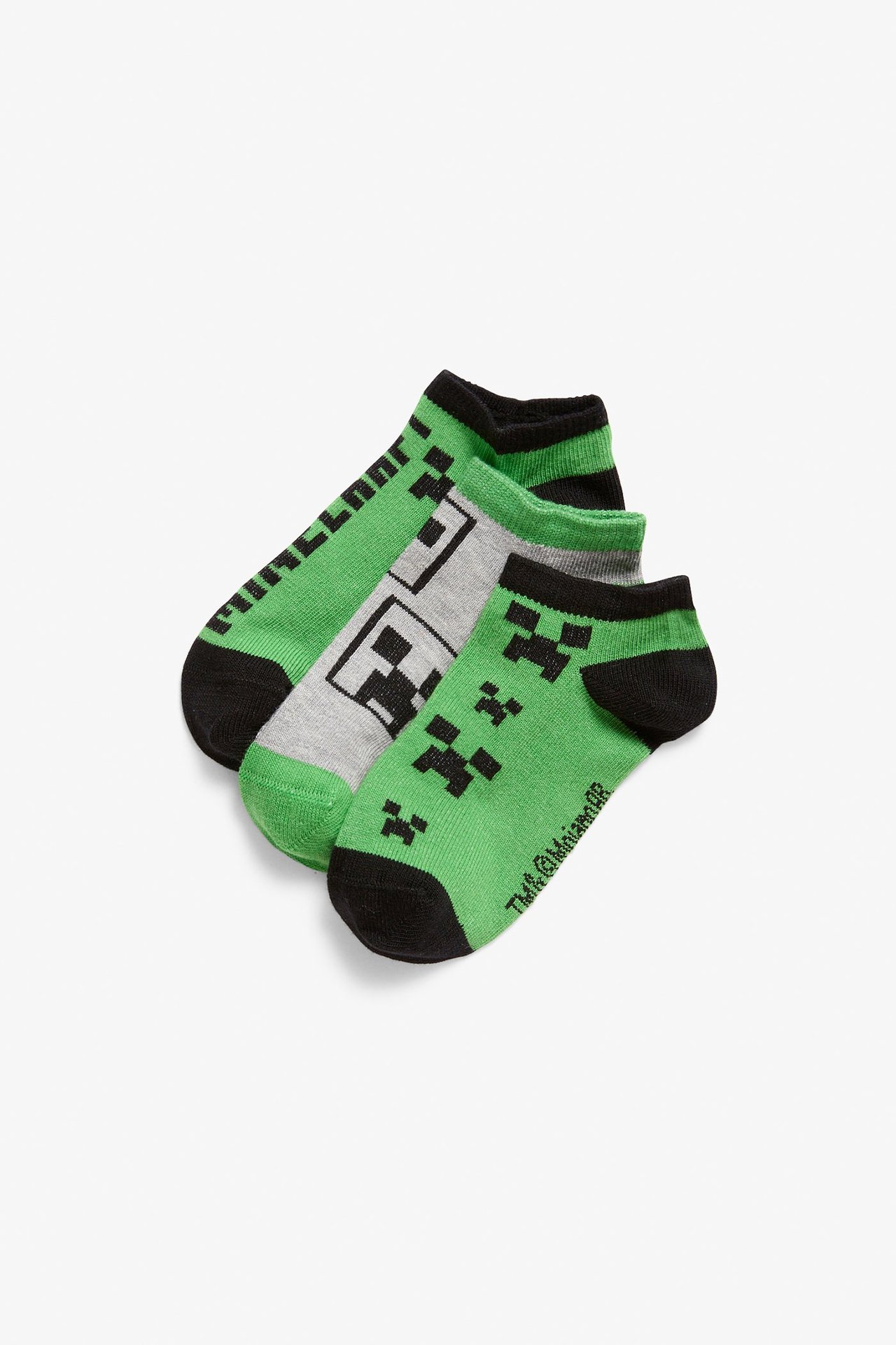3-pk. sokker Minecraft Grønn - null - 1