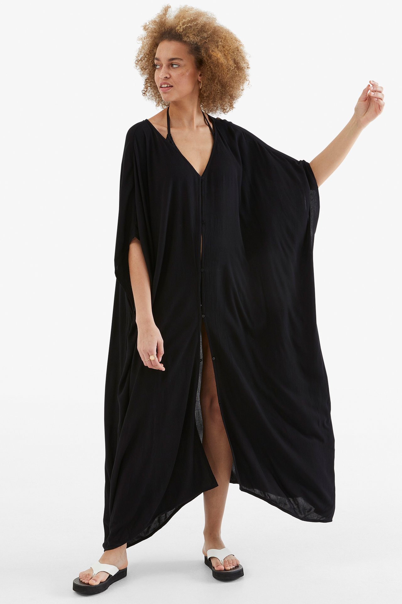 Strandkaftan - Svart - 3