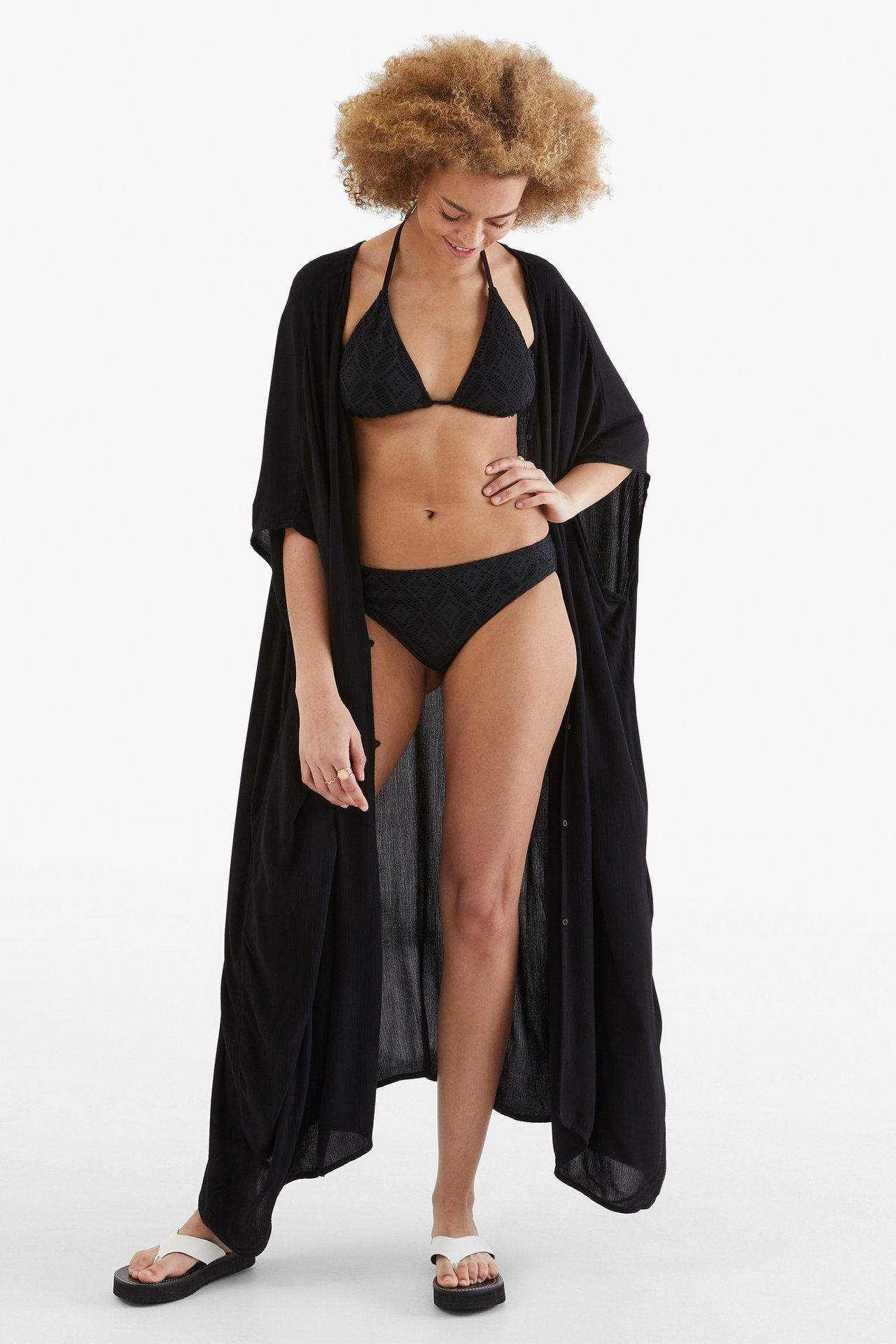 Strandkaftan - Svart - 1