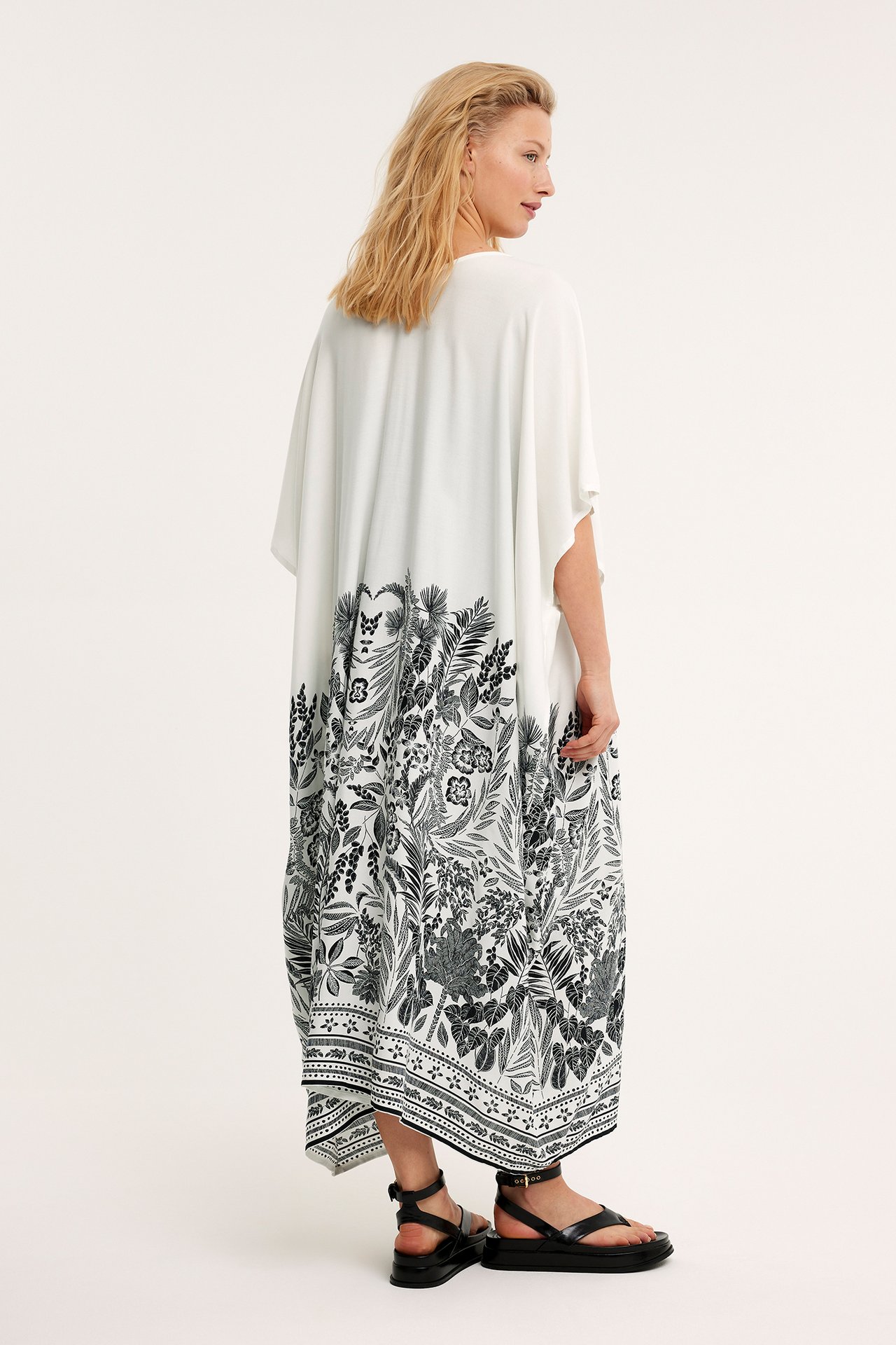 Kaftan plażowy - Biały - 3