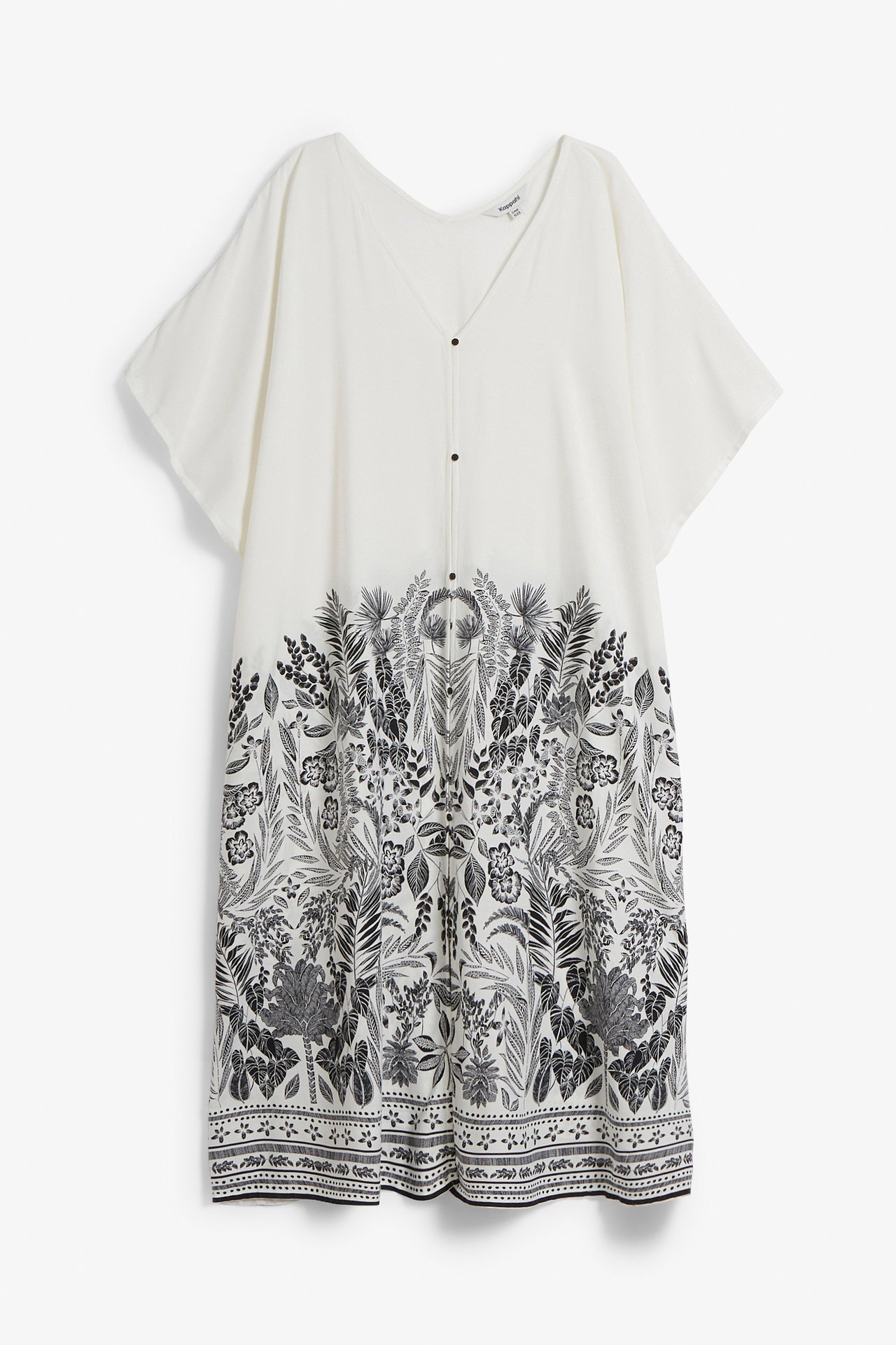 Kaftan plażowy - Biały - 5