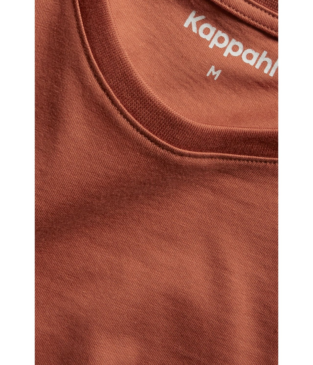 T-skjorte med rund hals Mørk oransje - null - 5