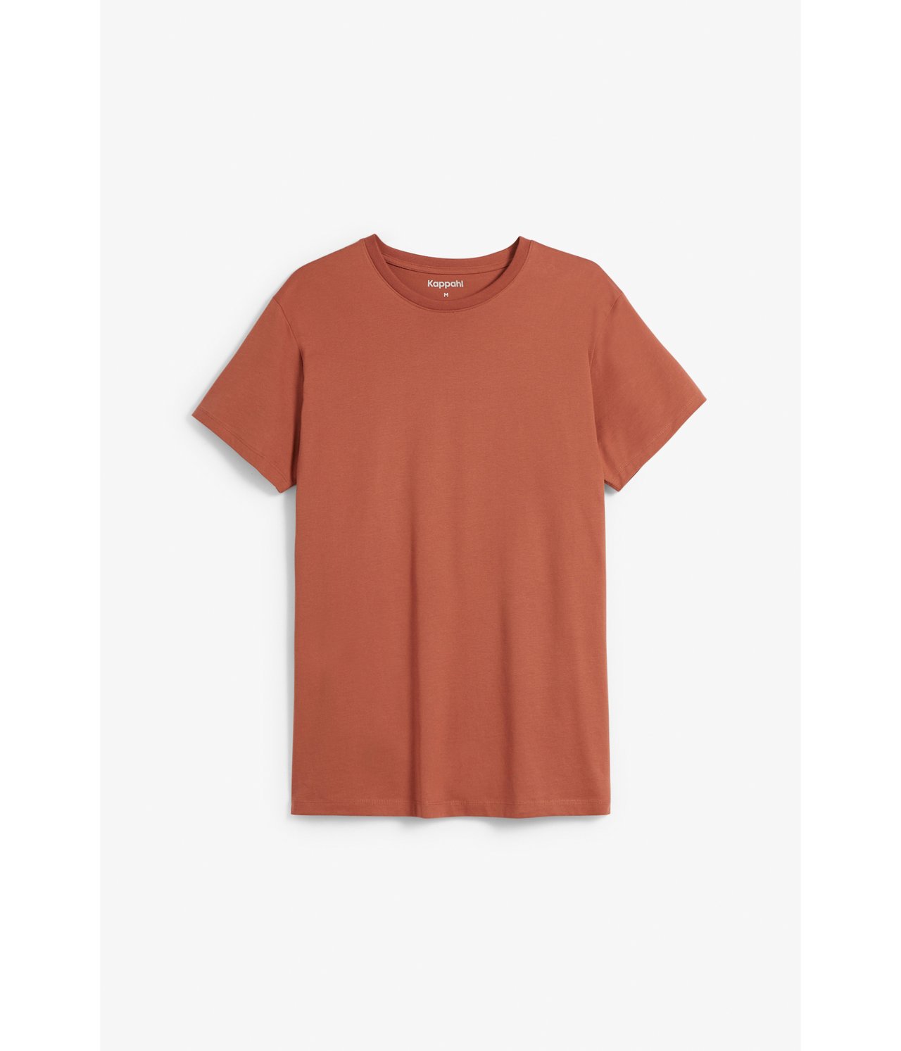 T-skjorte med rund hals Mørk oransje - null - 5