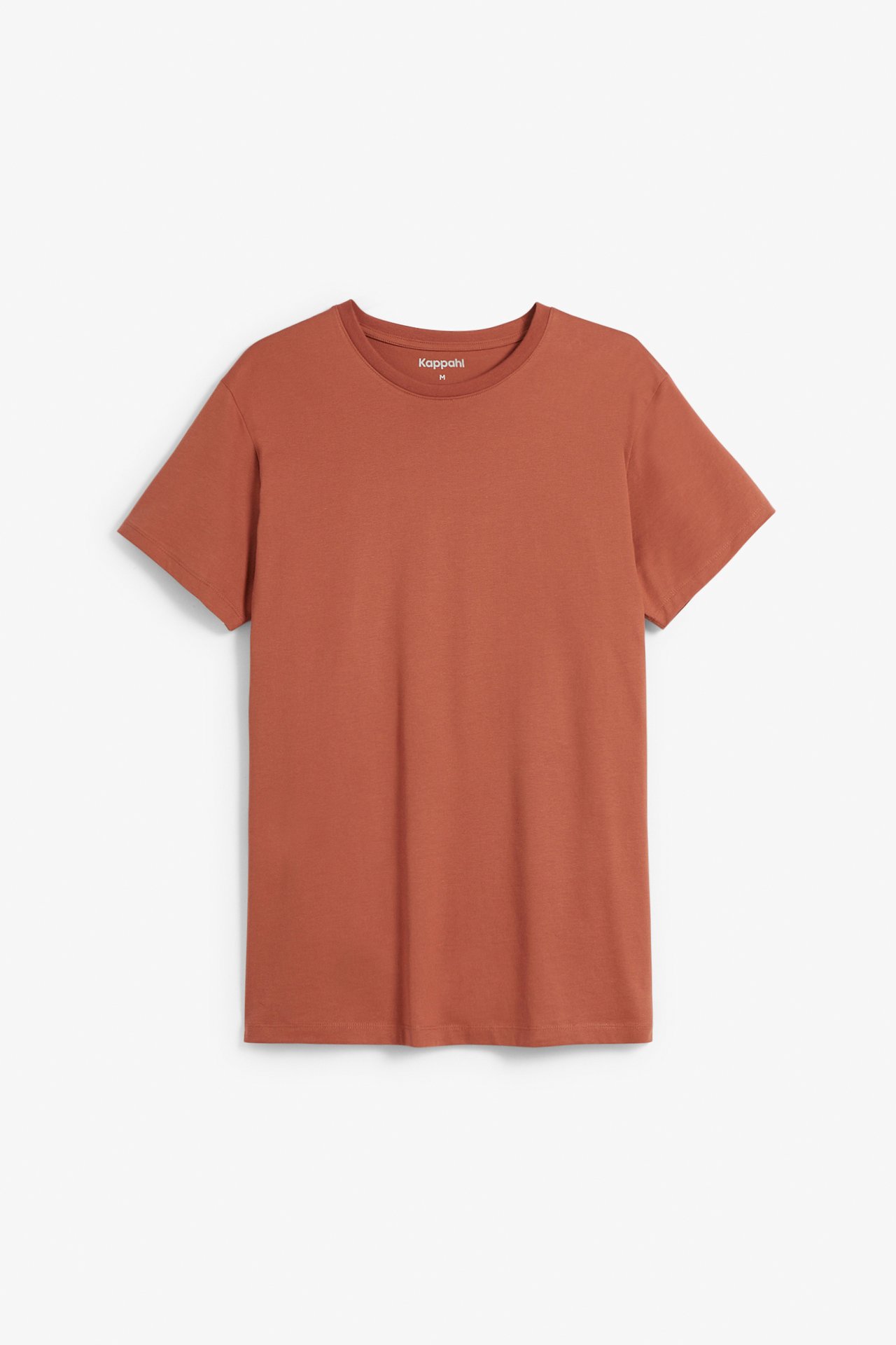 T-skjorte med rund hals Mørk oransje - null - 6