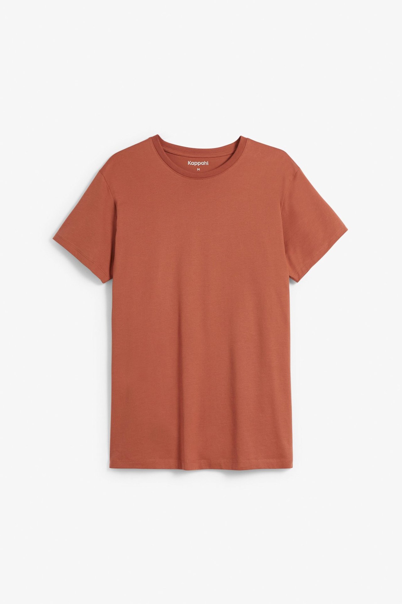 T-skjorte med rund hals Mørk oransje - null - 2