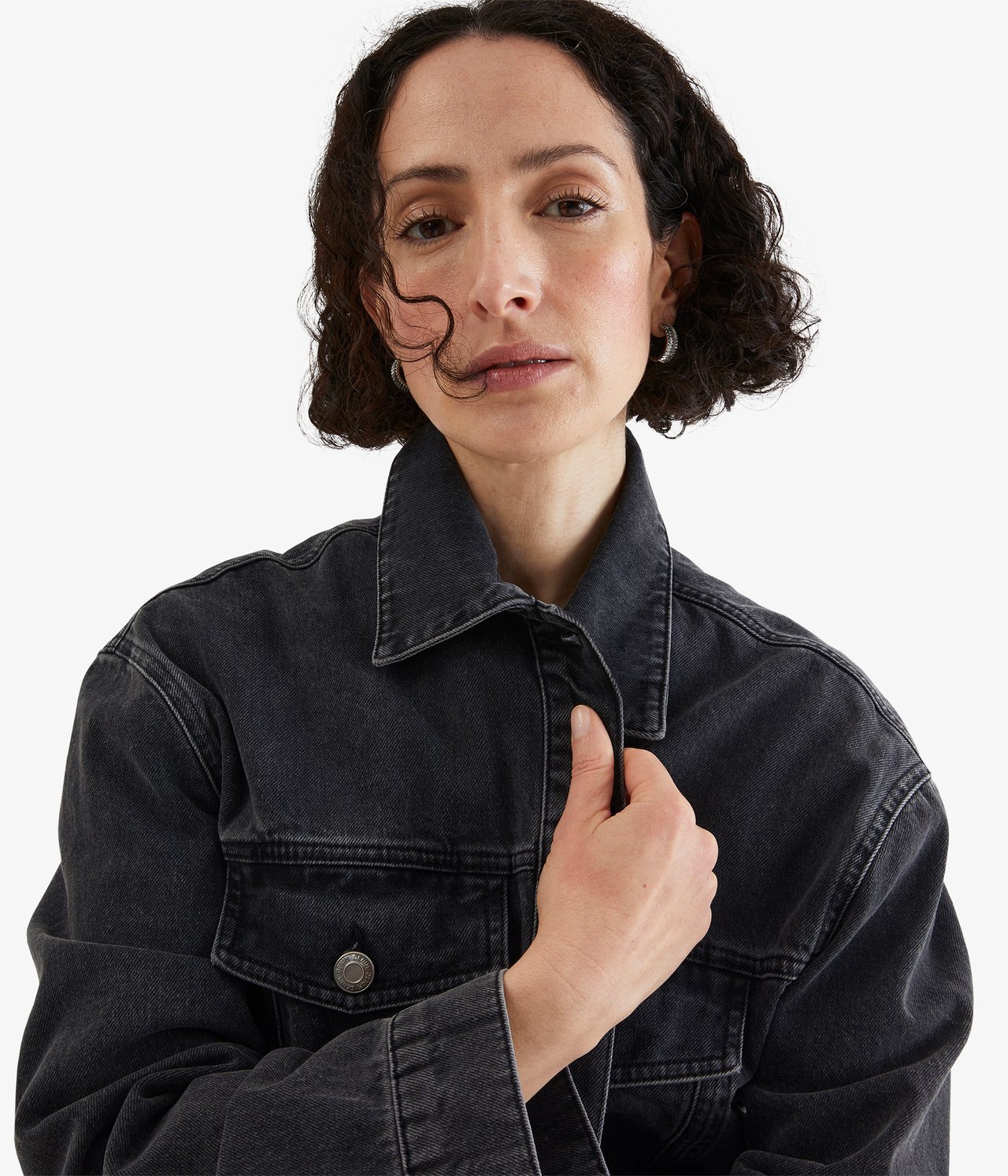 Farkkupusero - Pesty musta denim - 3