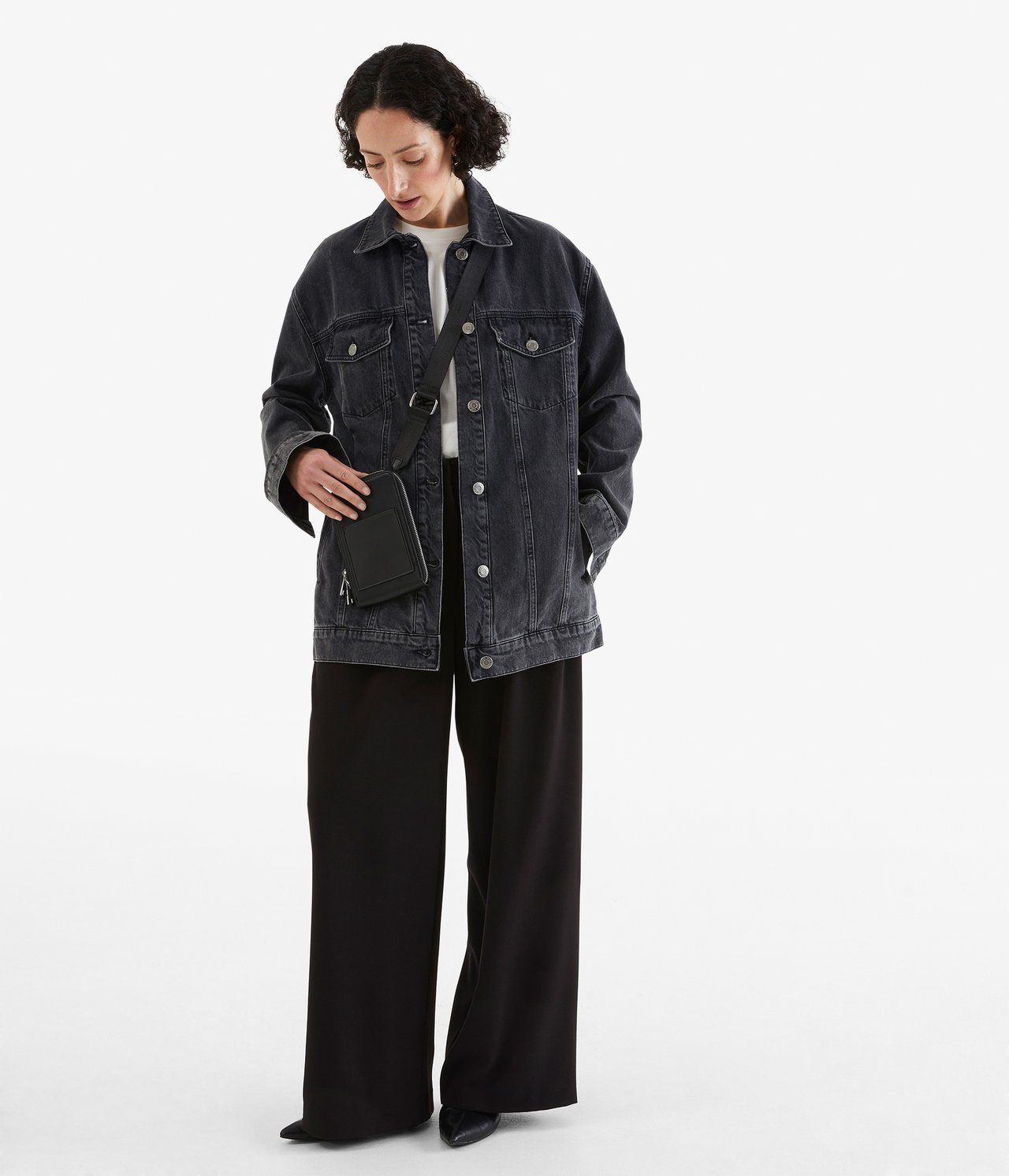 Farkkupusero - Pesty musta denim - 1