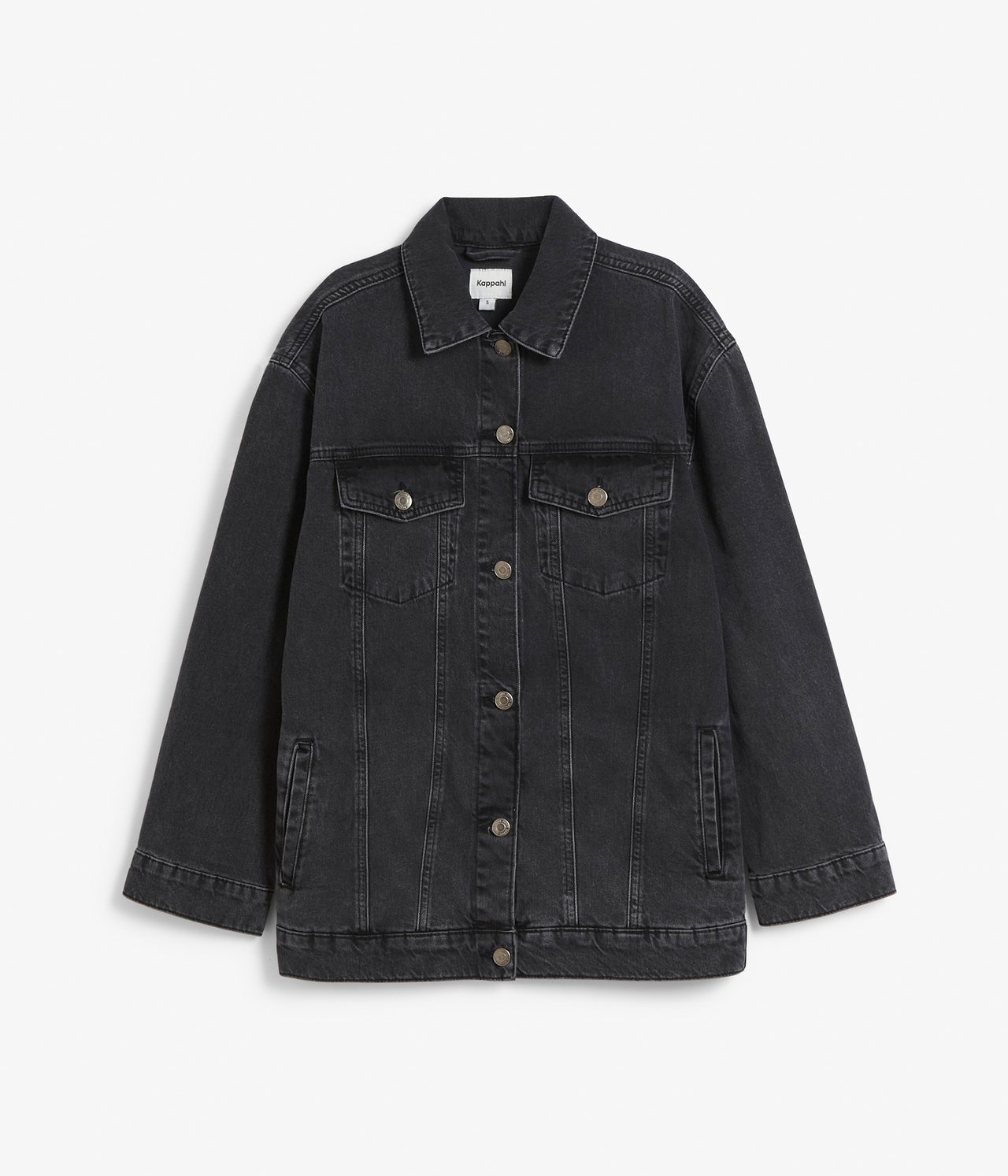 Farkkupusero - Pesty musta denim - 7