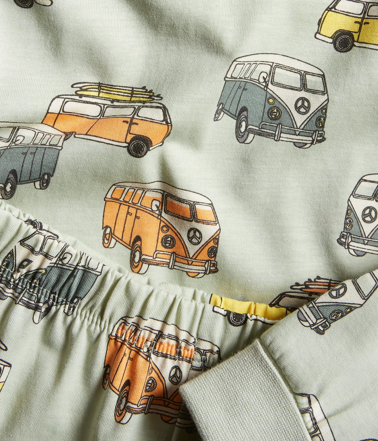 Långärmad pyjamas - Grön - 1