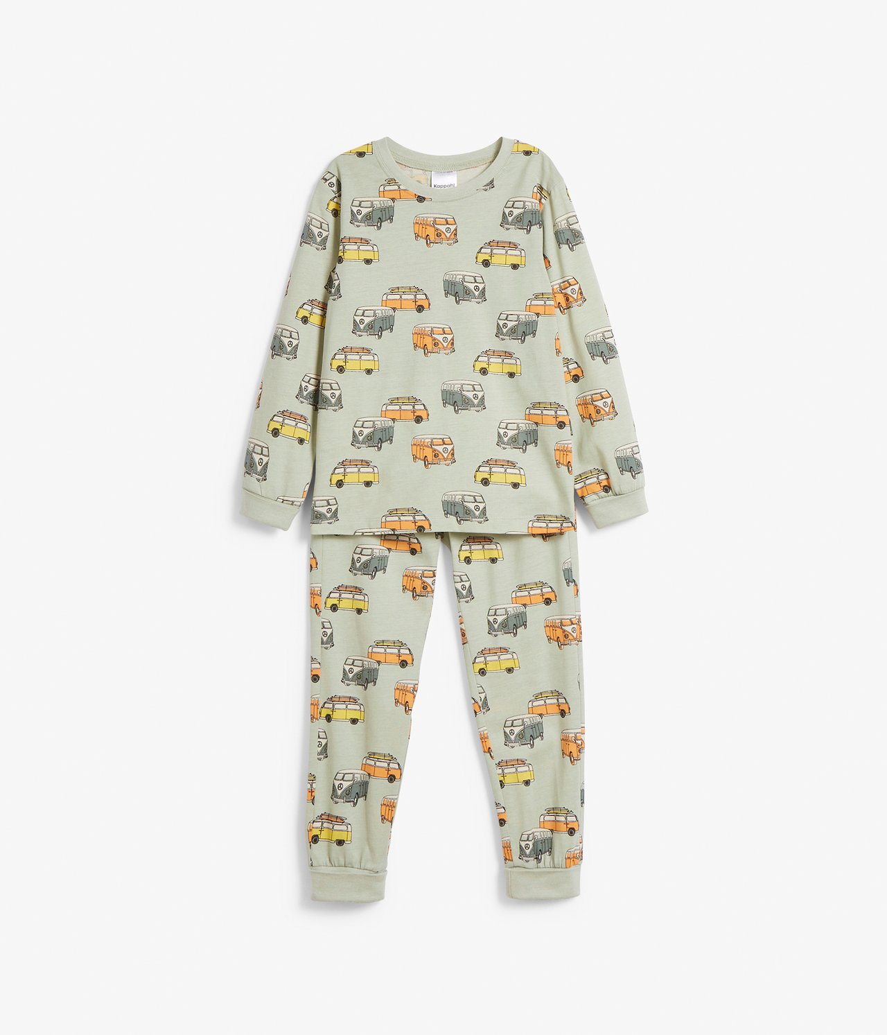 Långärmad pyjamas - Grön - 2