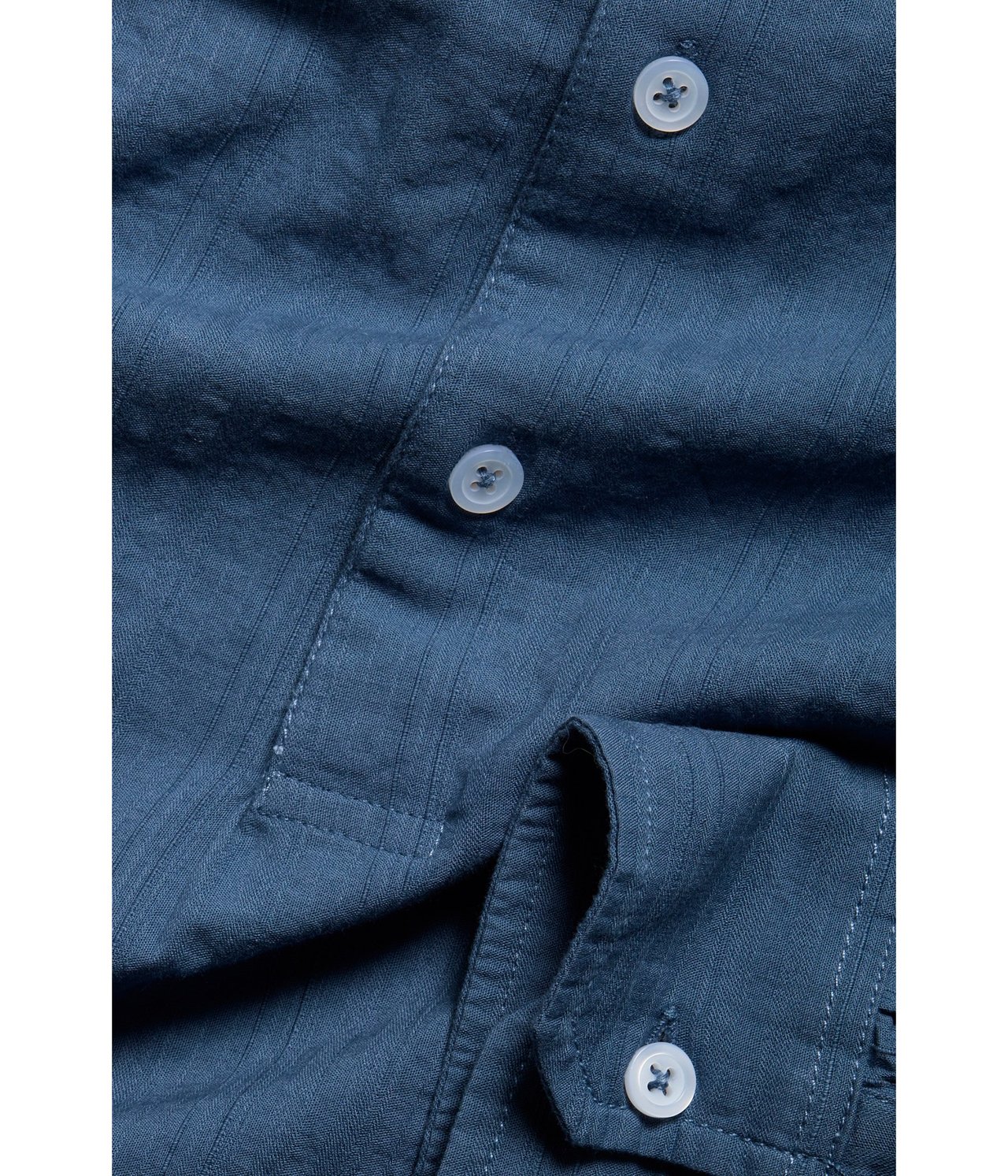 Skjorte med murerkrage Mørkeblå - null - 6