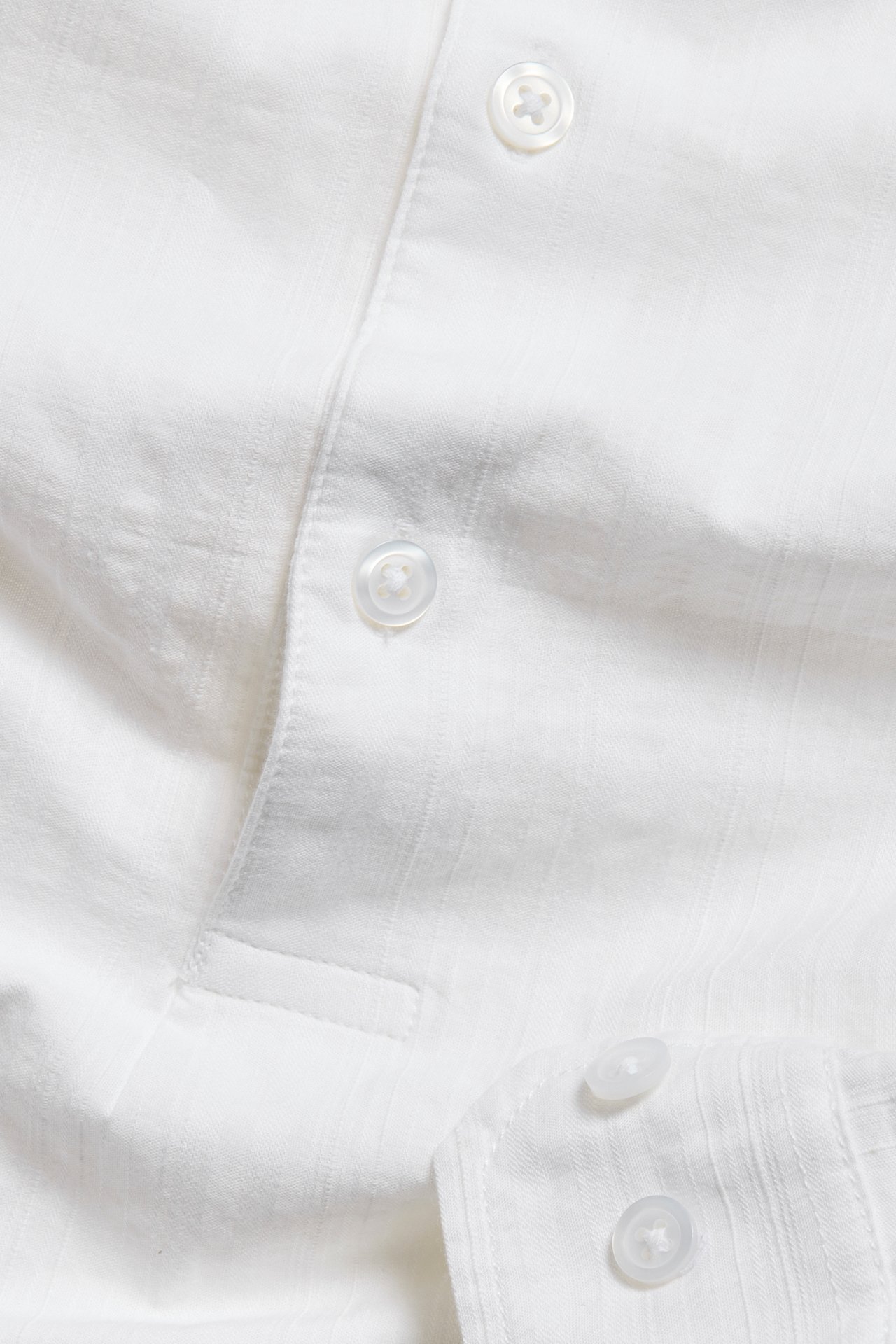 Skjorte med murerkrage - Hvit - 5
