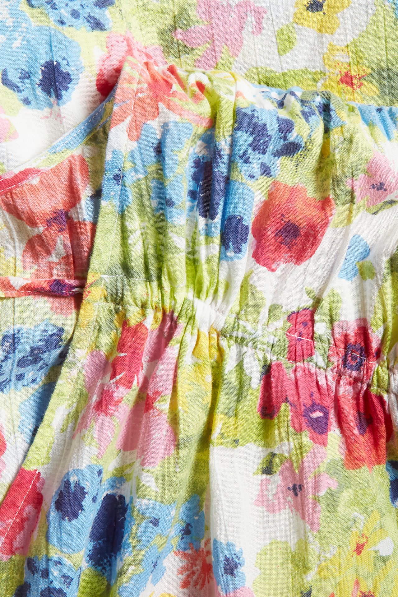Sukienka w kwiaty - Offwhite - 4