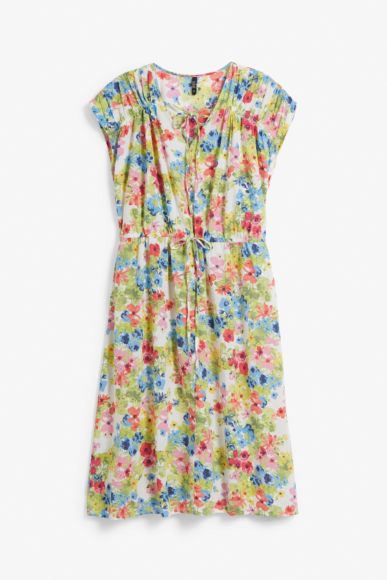 Sukienka w kwiaty - Offwhite - 5