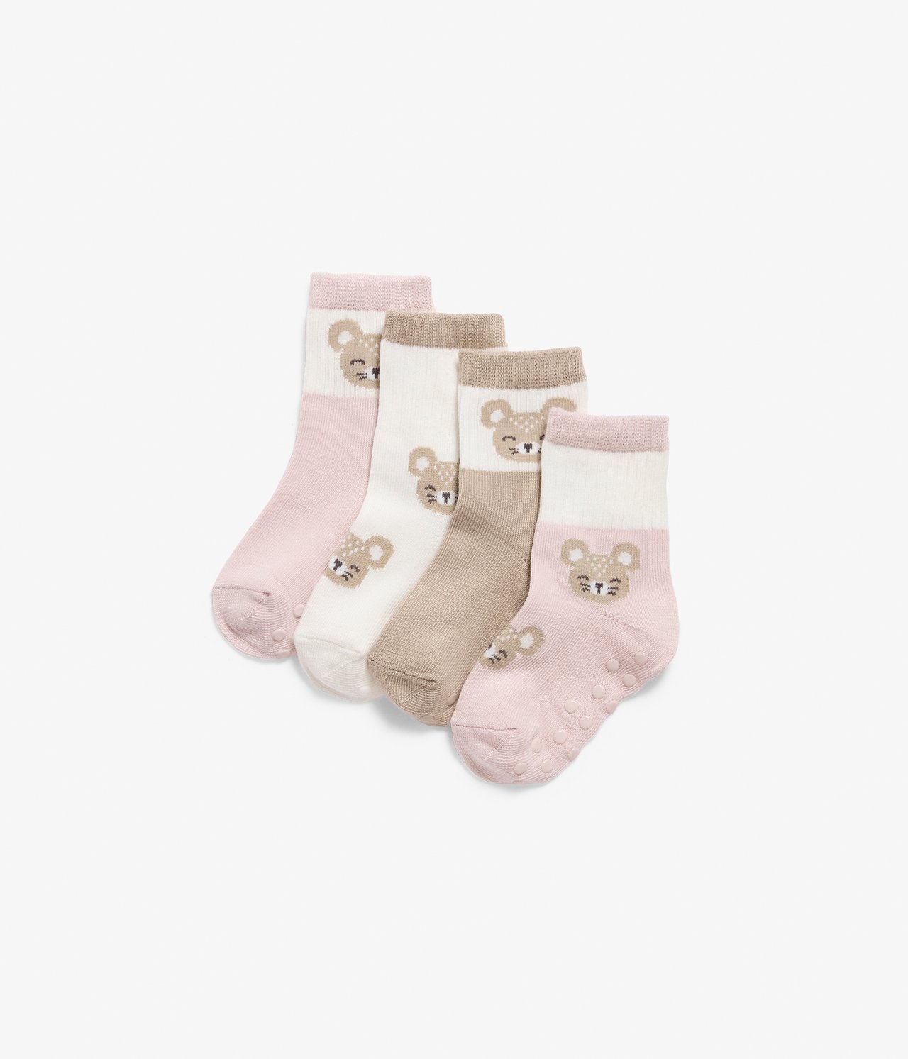 4-pk. babysokker - Rosa - 1
