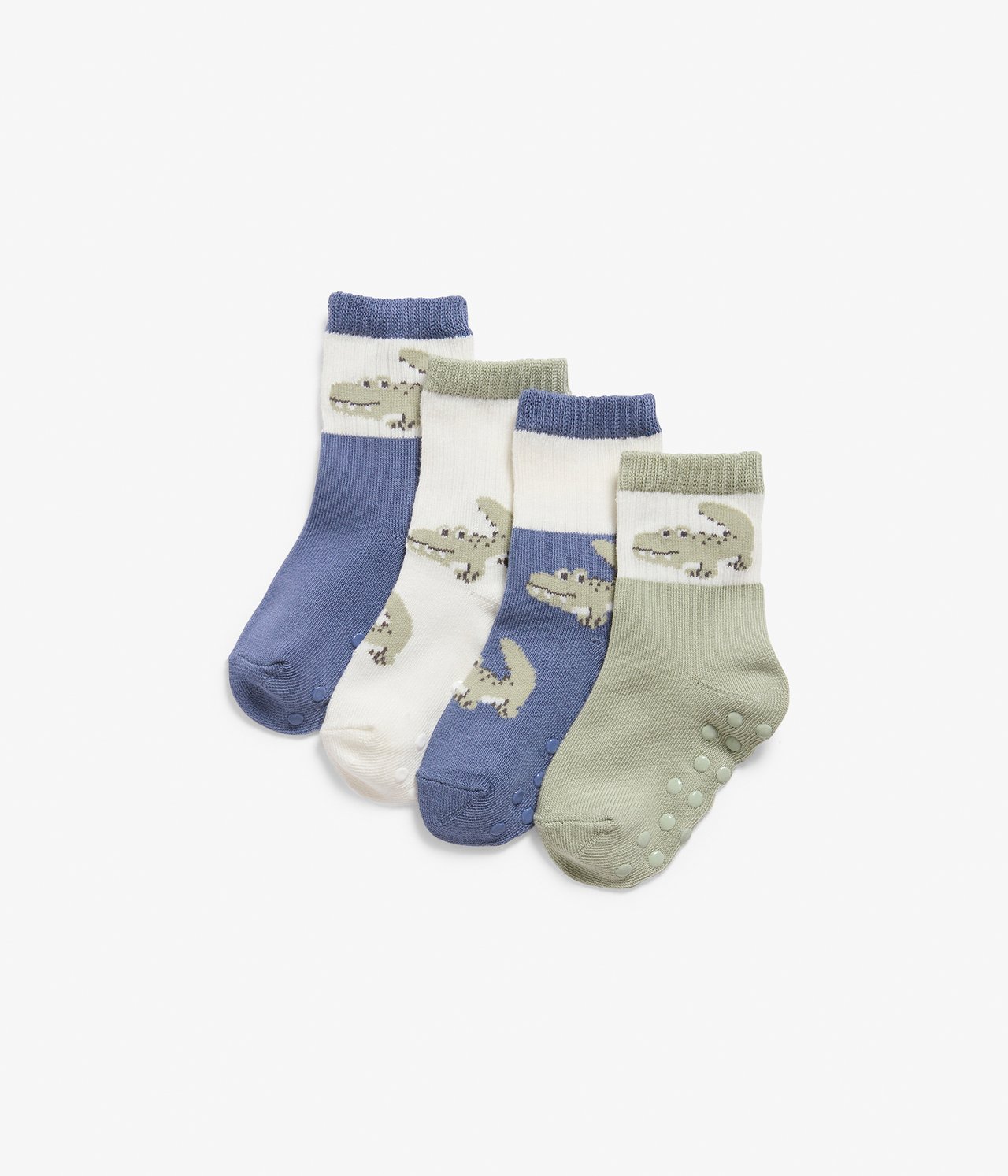 4 paria vauvojen sukkia - Sininen - 1