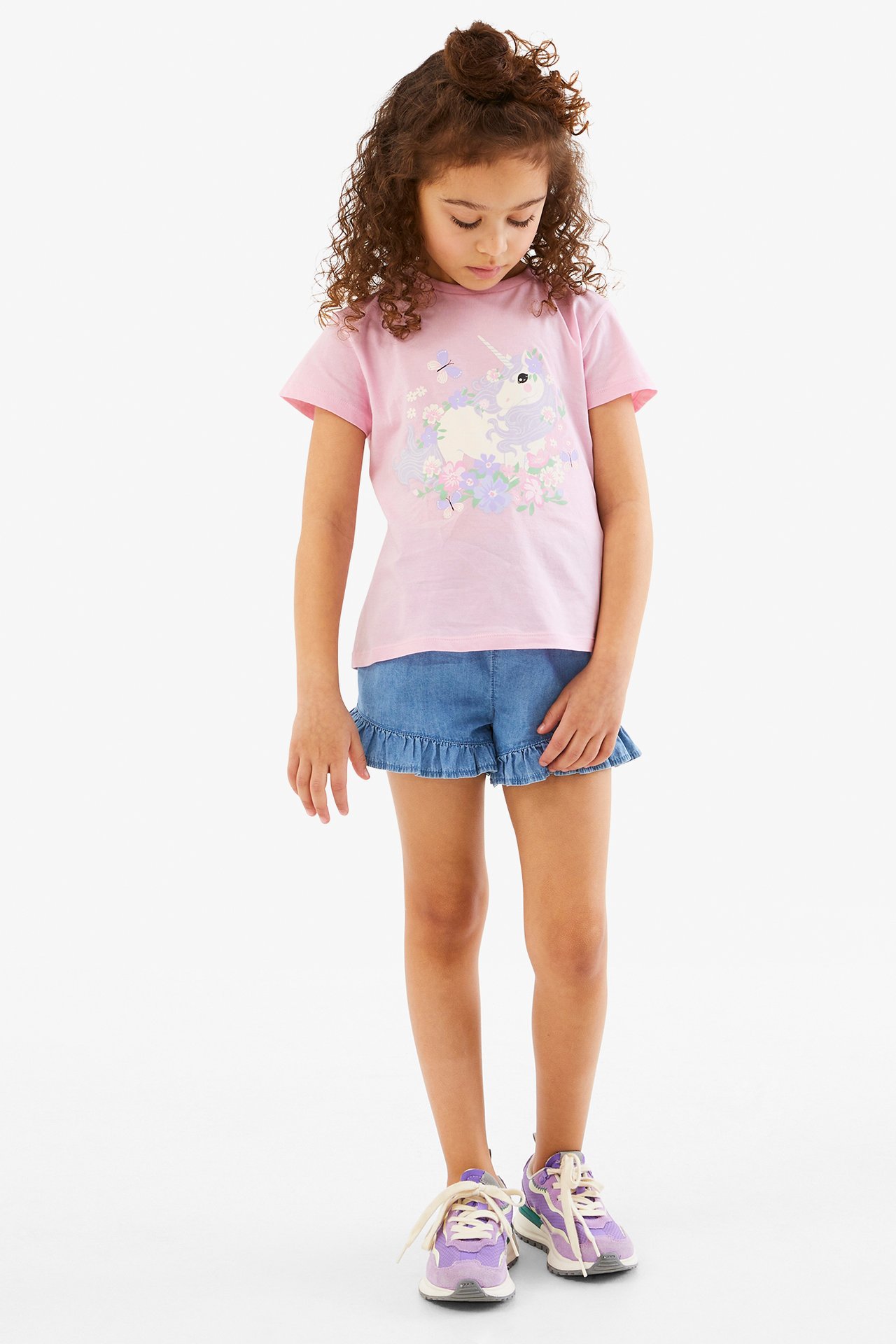 Mönstrad t-shirt - Rosa - 2