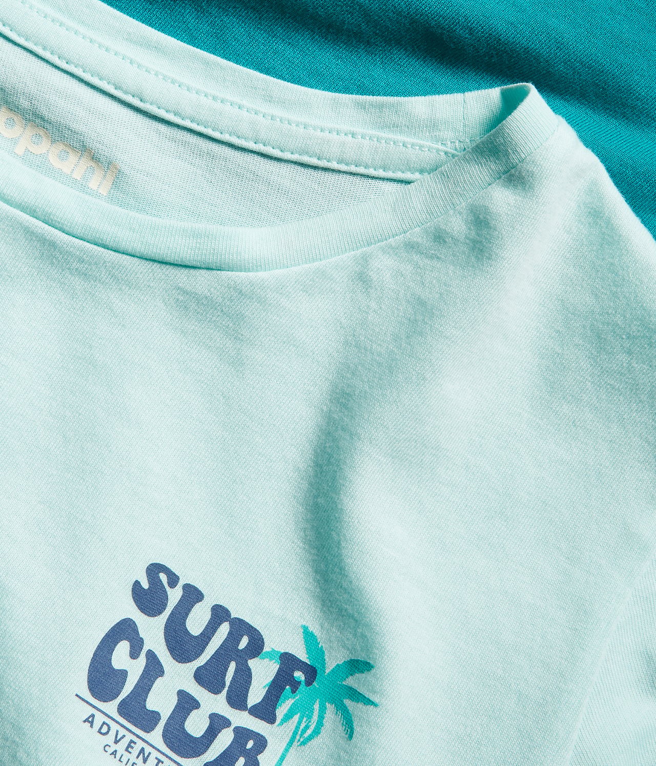 Kortärmad t-shirt - Turkos - 2