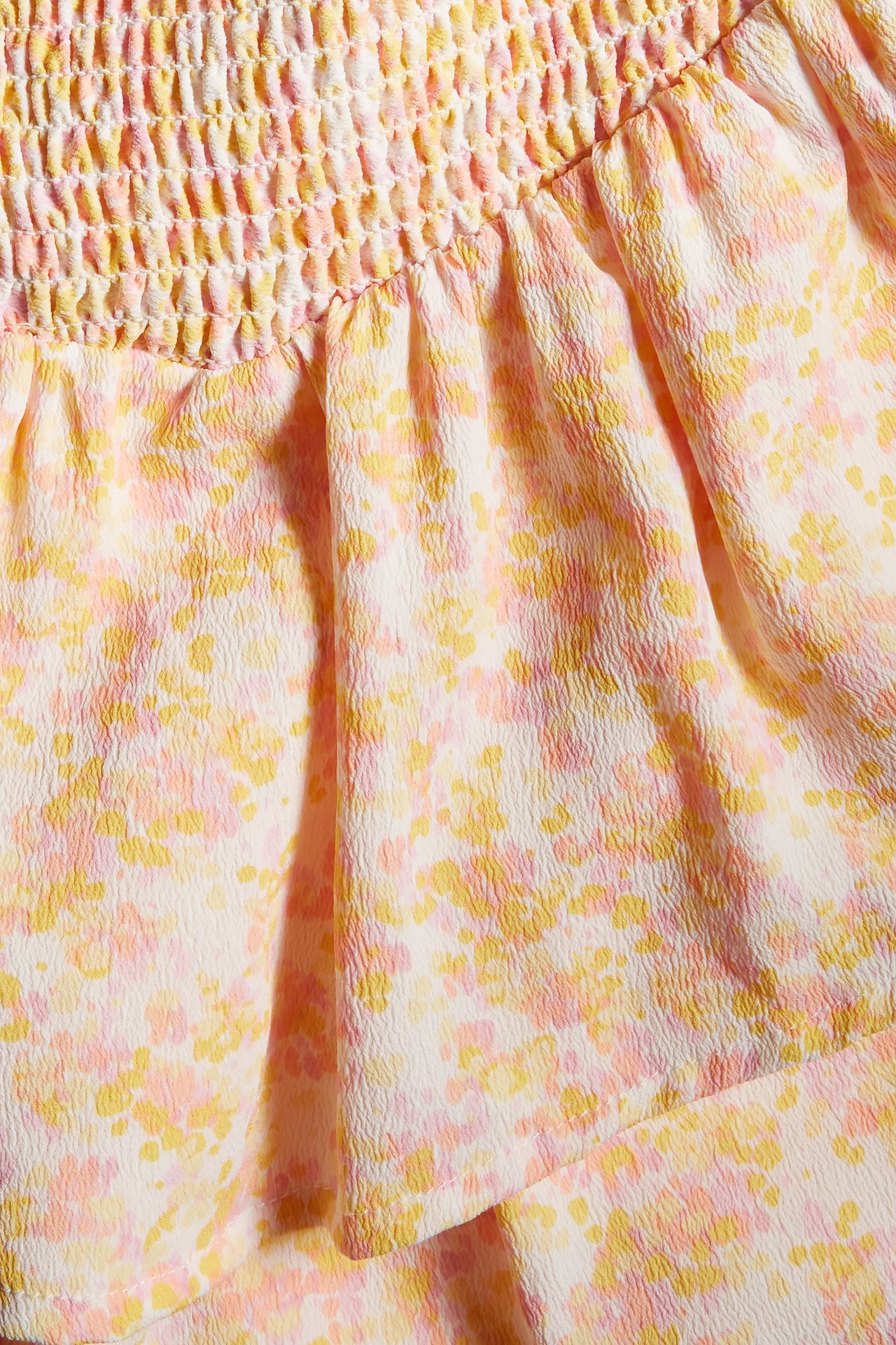 Kjol med volang - Orange - 5