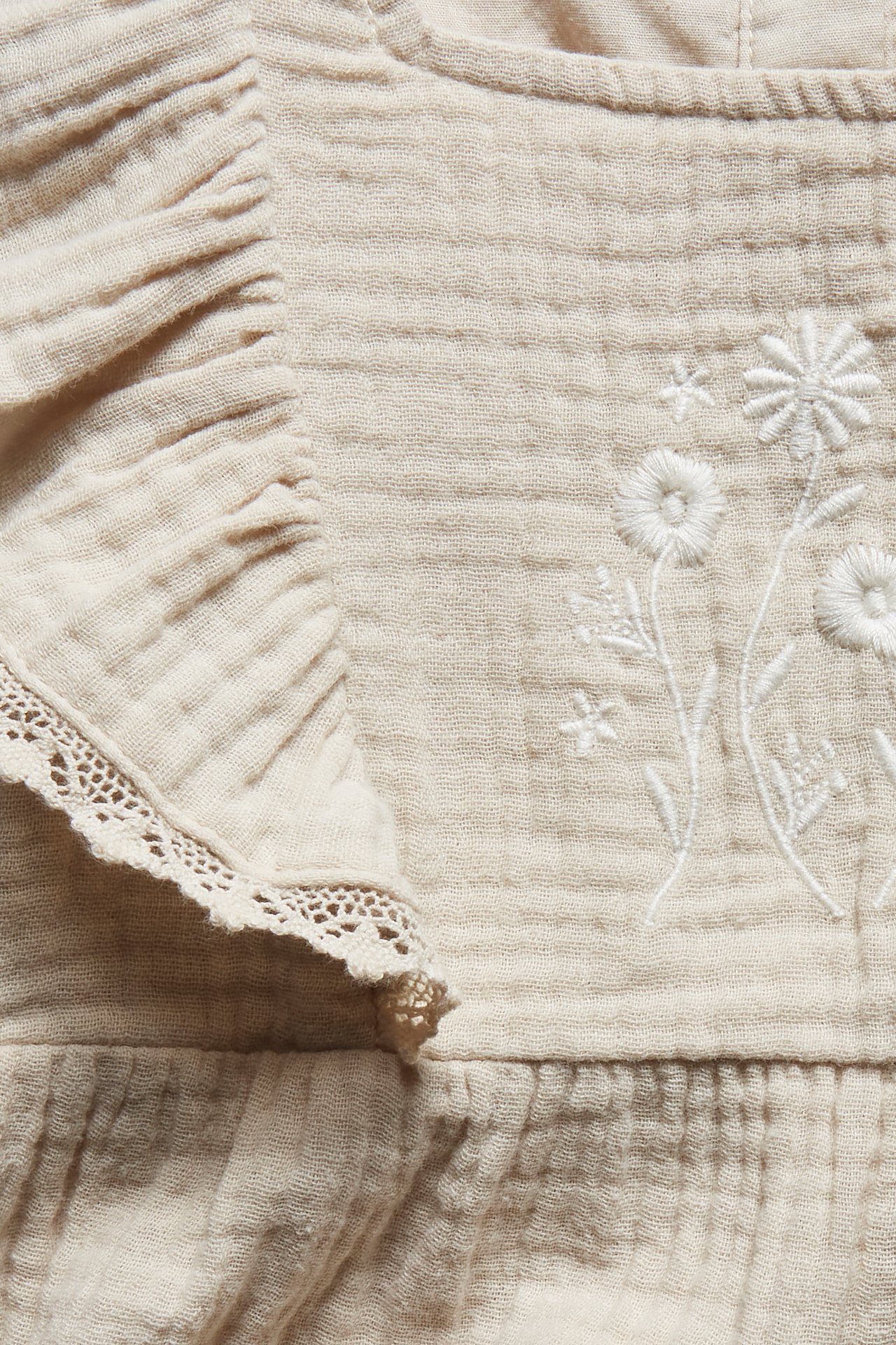 Vauvojen housut, joissa on brodeeraus - Beige - 5