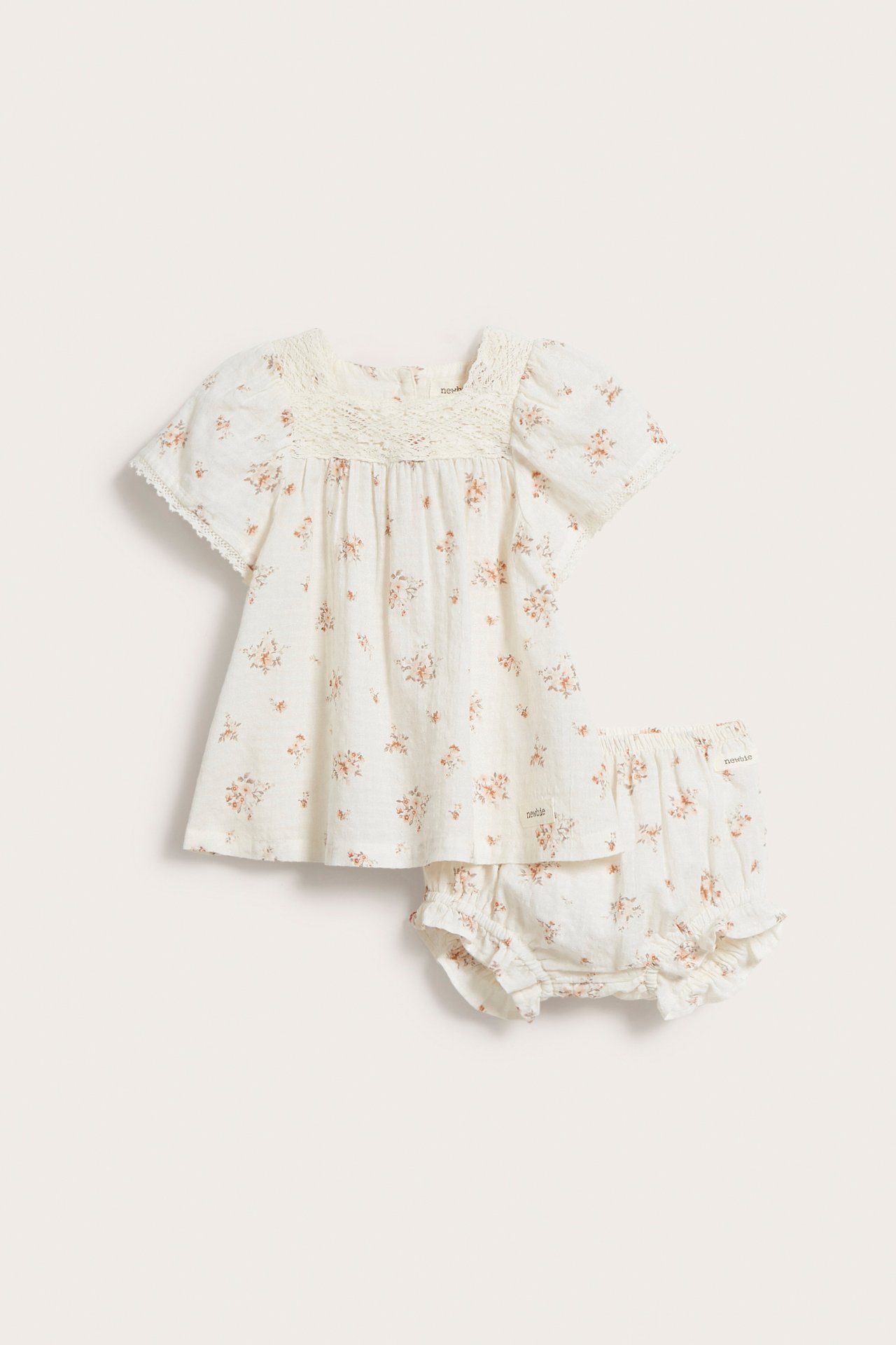 Vauvojen setti, johon kuuluu shortsit ja paita - Luonnonvalkoinen - 5