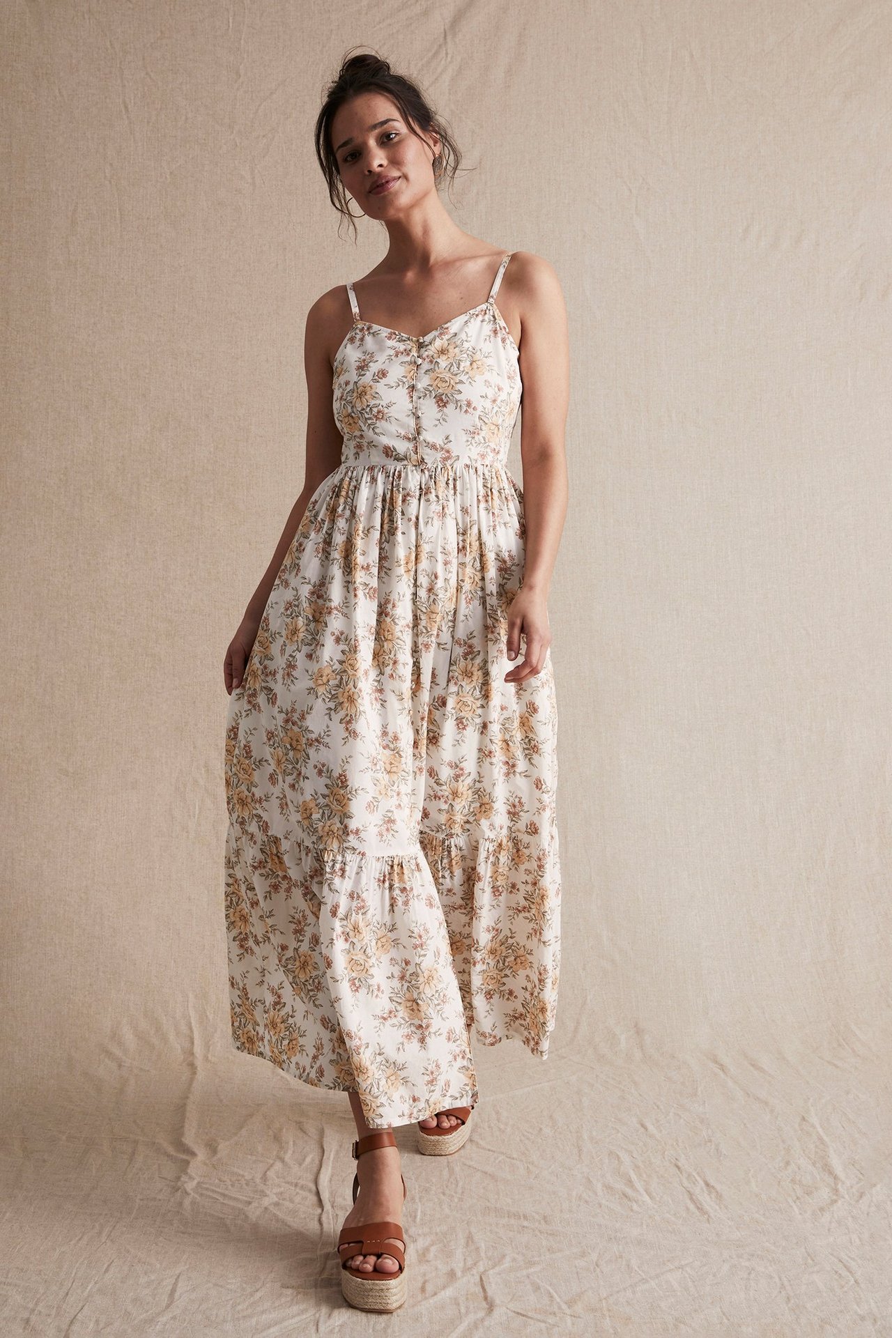 Newbie Woman -malliston kukkakuvioinen mekko