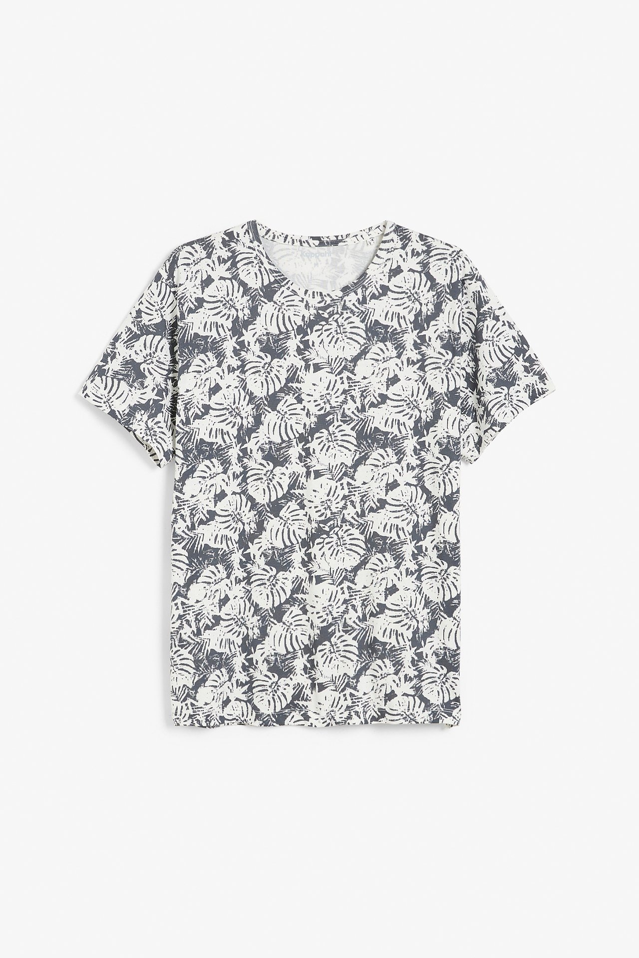 Mönstrad t-shirt Mörkgrå - null - 1