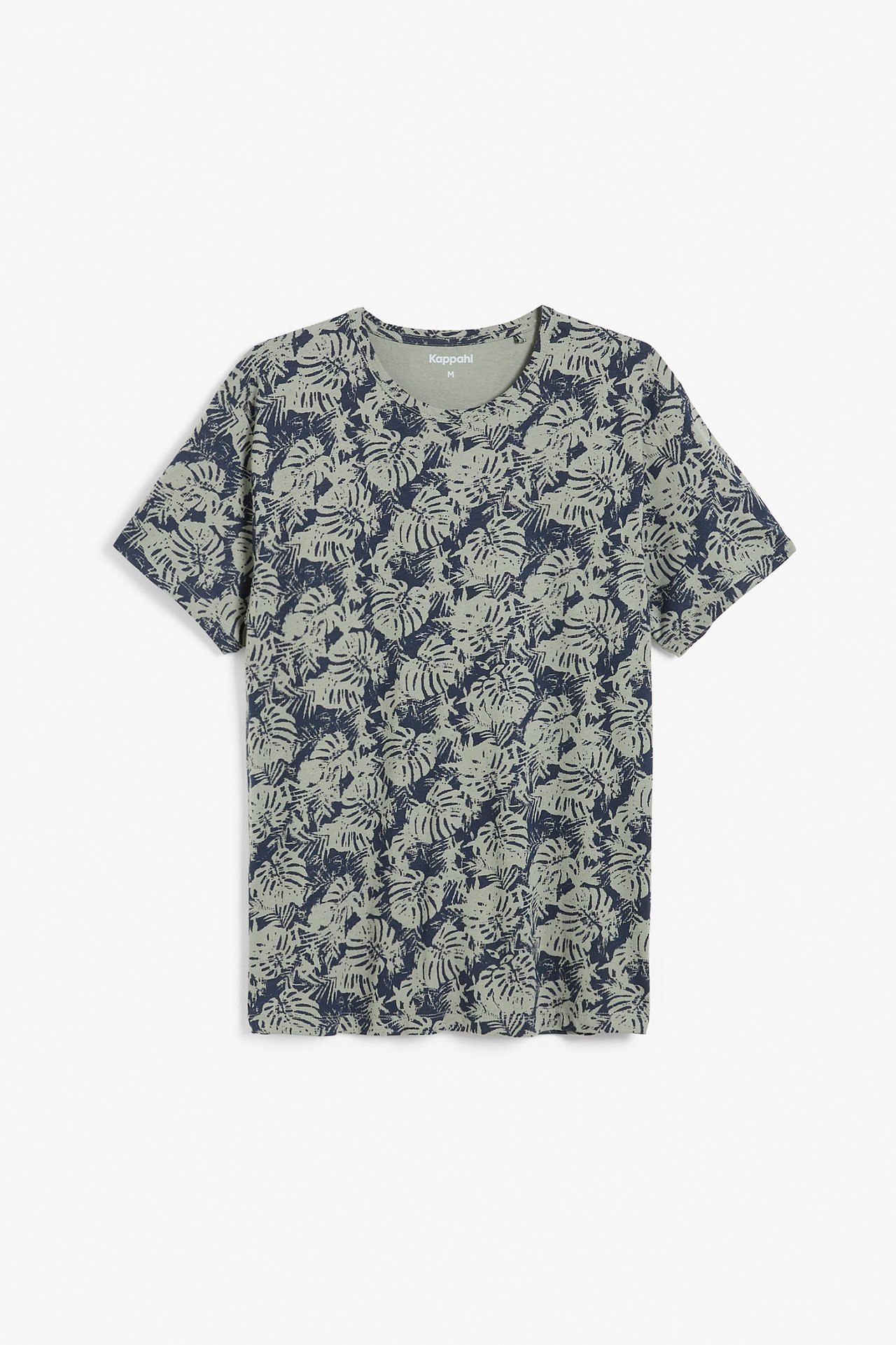 Mönstrad t-shirt - Mörkblå - 5