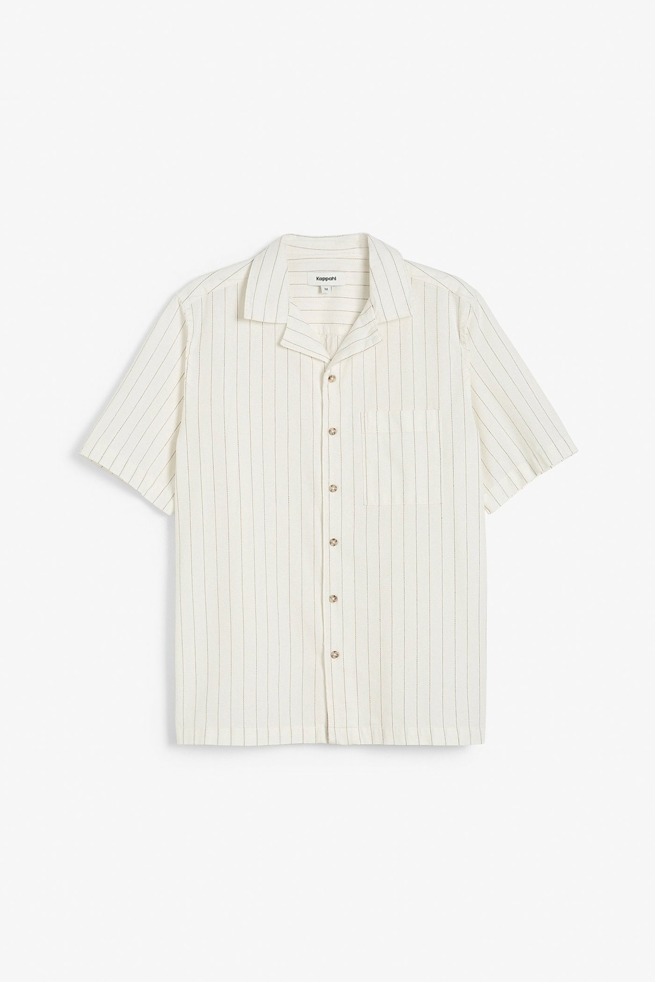 Randig resortskjorta Offwhite - null - 1