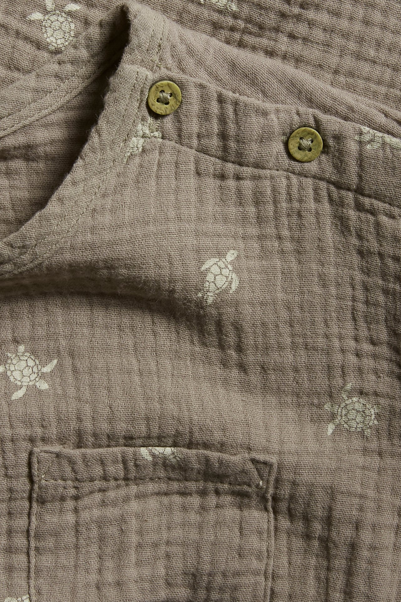 Mønstret t-skjorte Brun - null - 4
