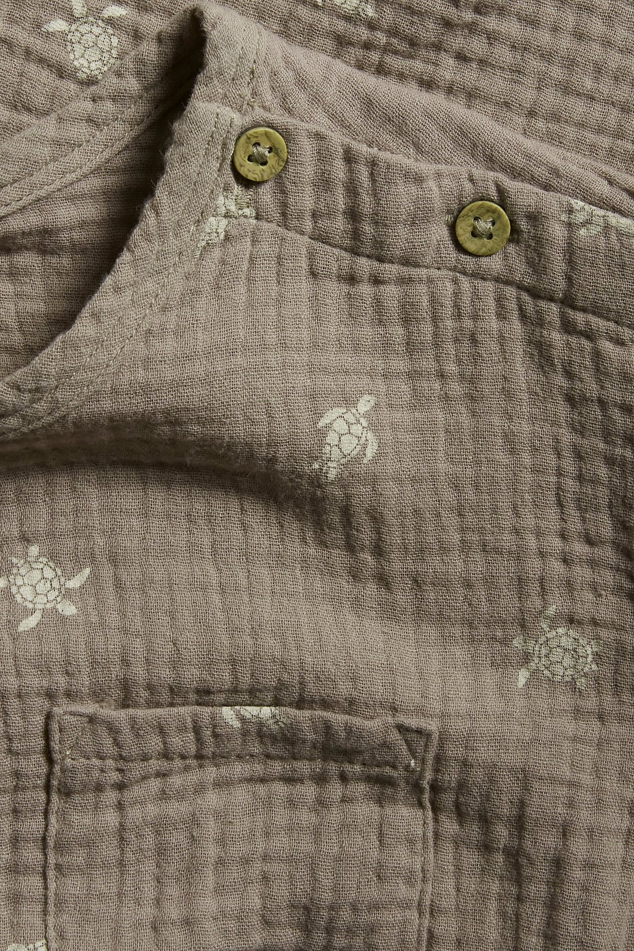 Mønstret t-skjorte Brun - null - 1