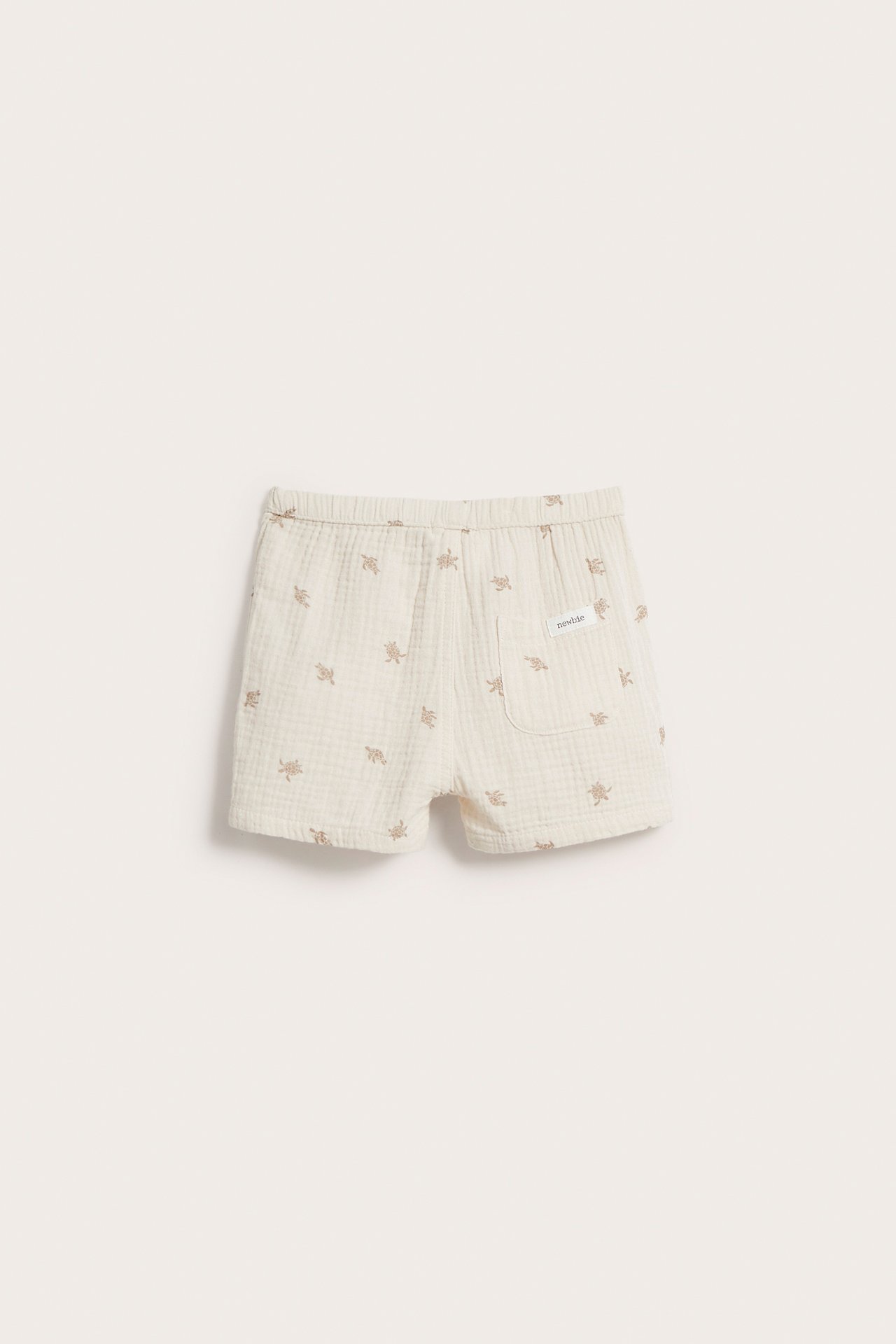 Mönstrade babyshorts - Ljusbeige - 3