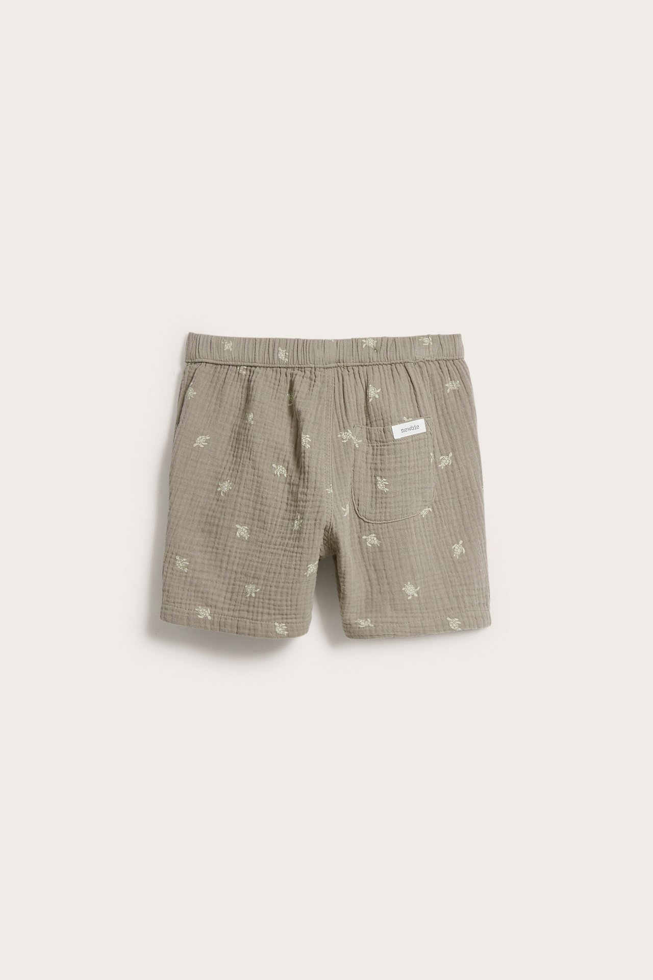 Mönstrade shorts - Brun - 3