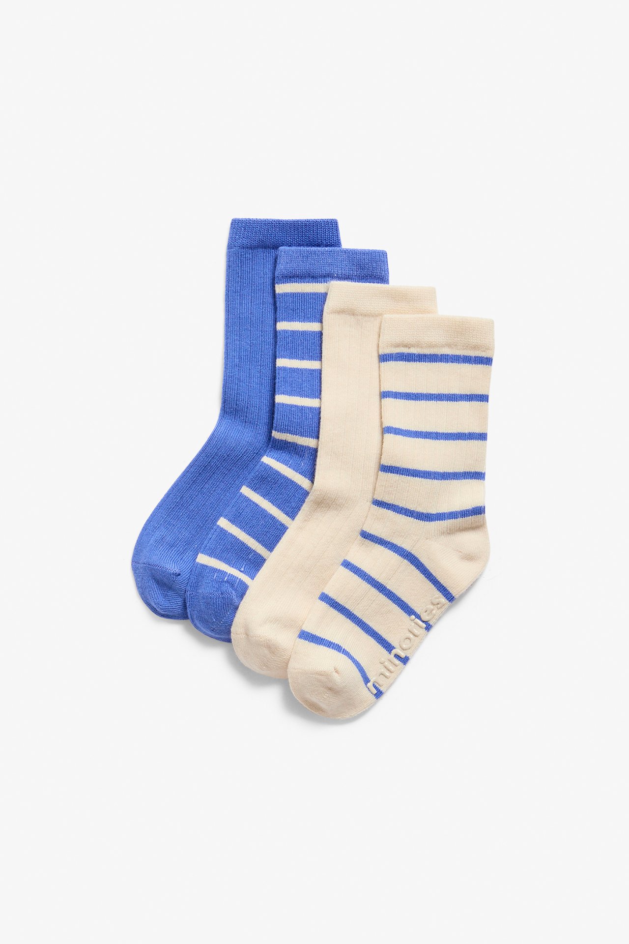 4 paria sukkia - Sininen - 2
