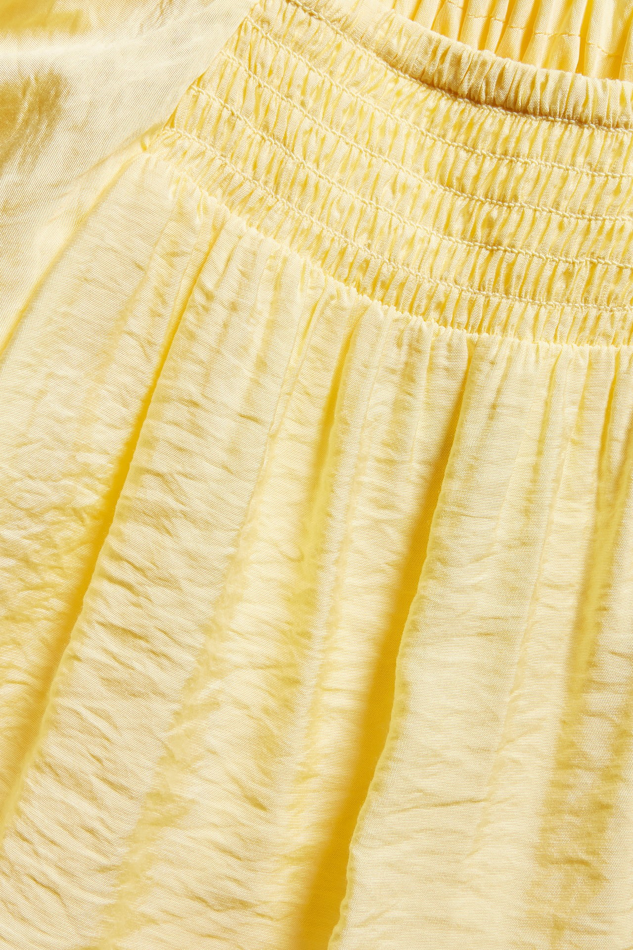 Sukienka z rękawami typu motylek - Żółty - 5