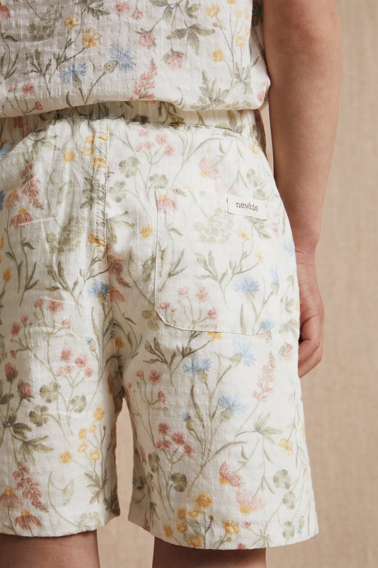 Blomstrete shorts - Offwhite - 3