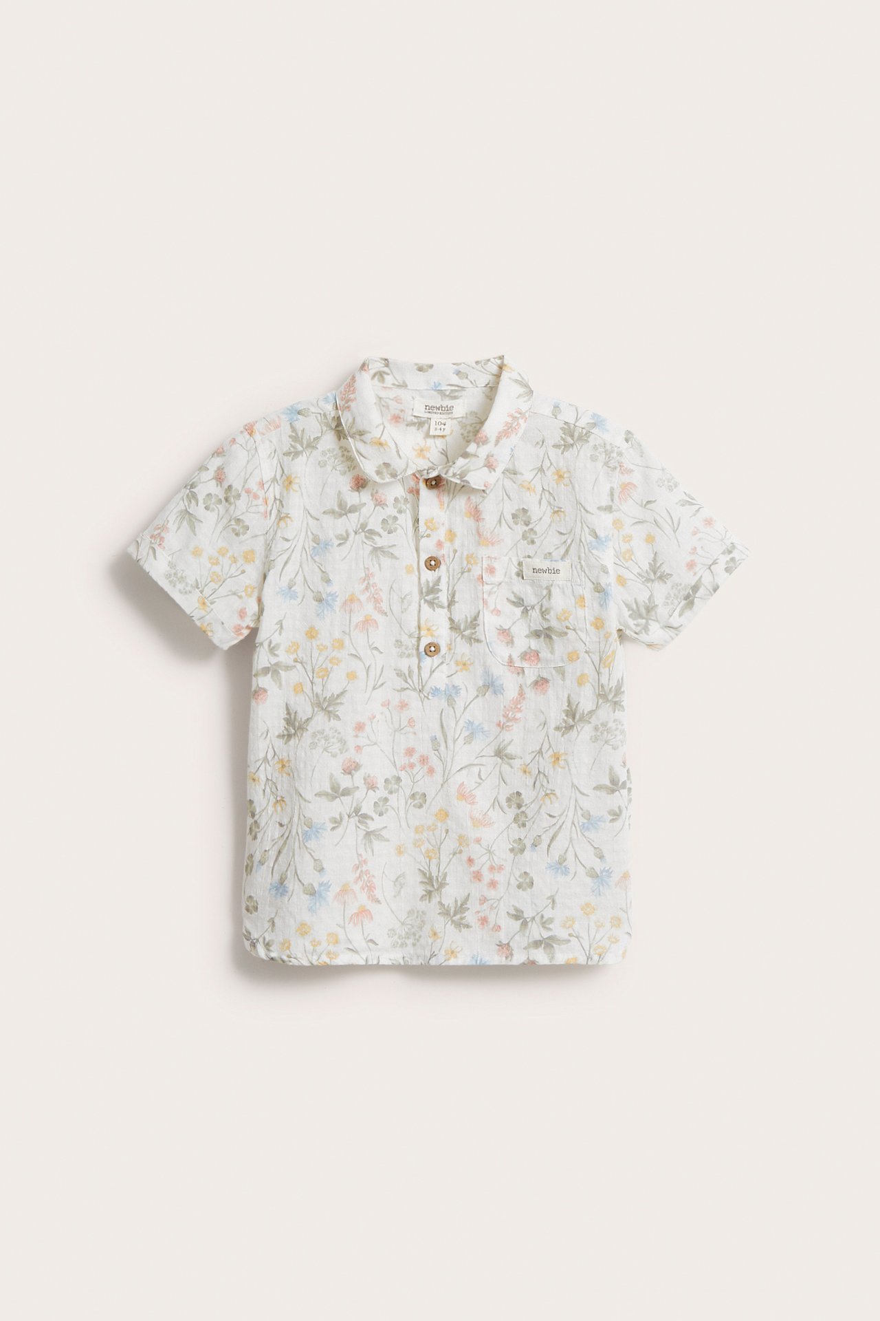 Koszula w kwiaty - Offwhite - 5